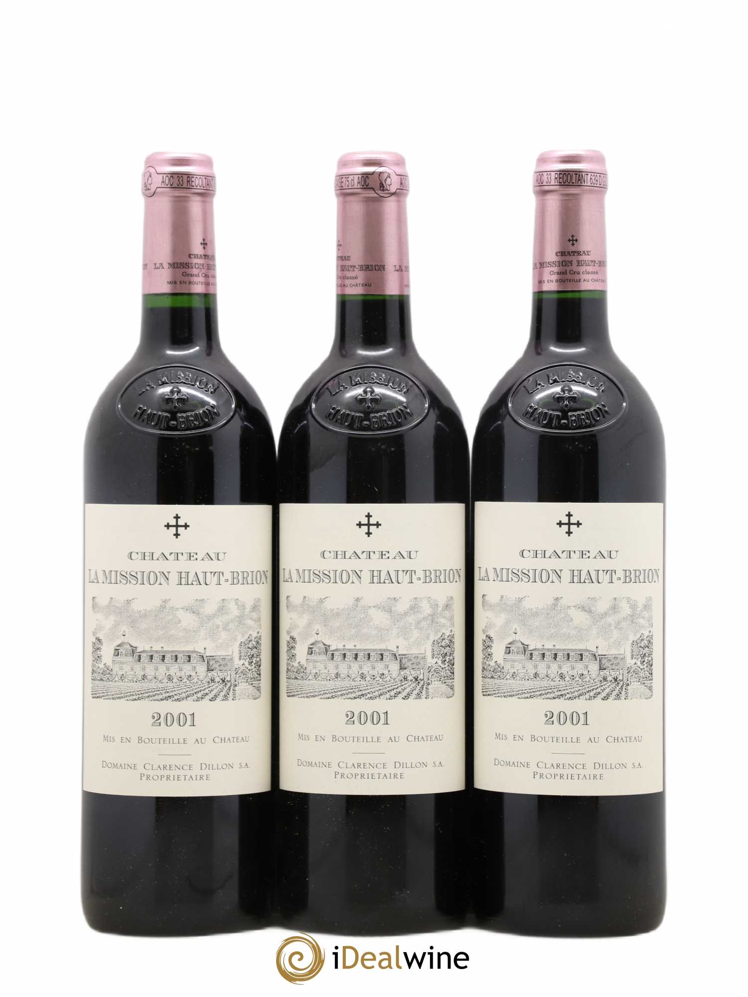 Château la Mission Haut-Brion Cru Classé de Graves 2001 - Lot de 6 bouteilles - 3