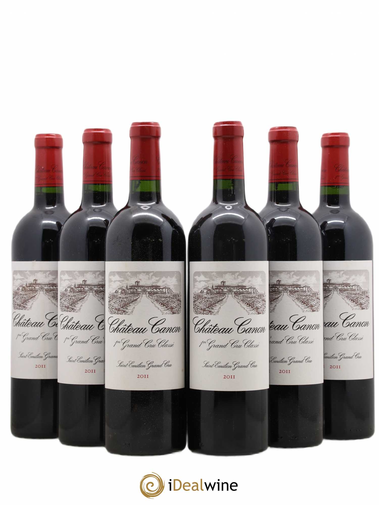 Château Canon 1er Grand Cru Classé B 2011 - Lot de 6 bouteilles - 0