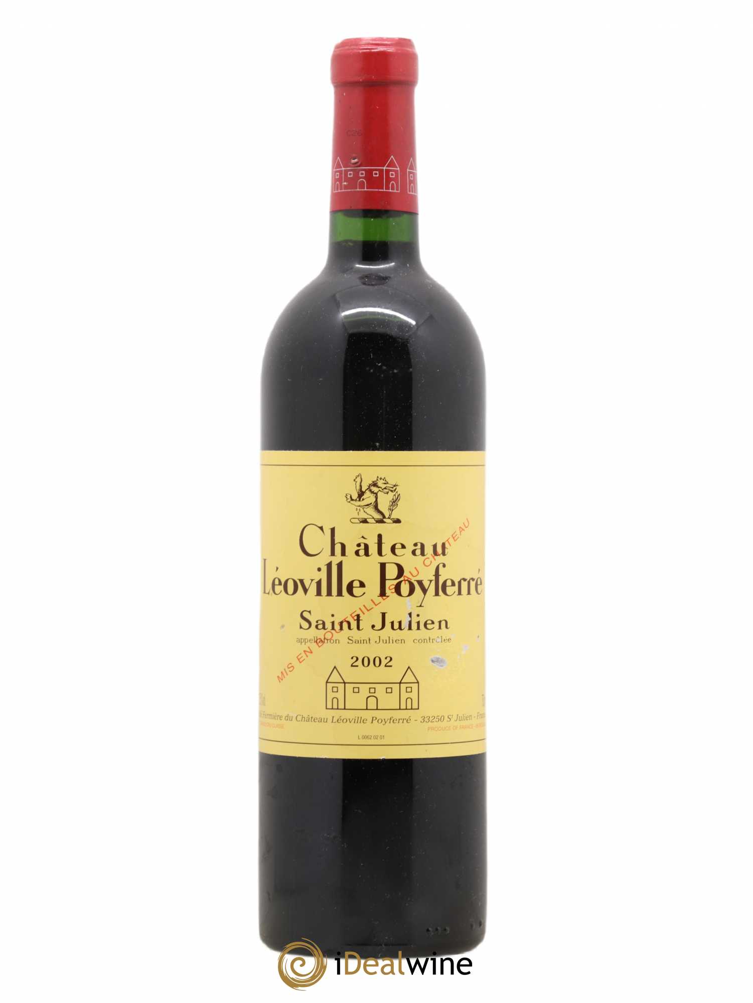 Château Léoville Poyferré 2ème Grand Cru Classé 2002 - Lot de 1 bouteille - 0