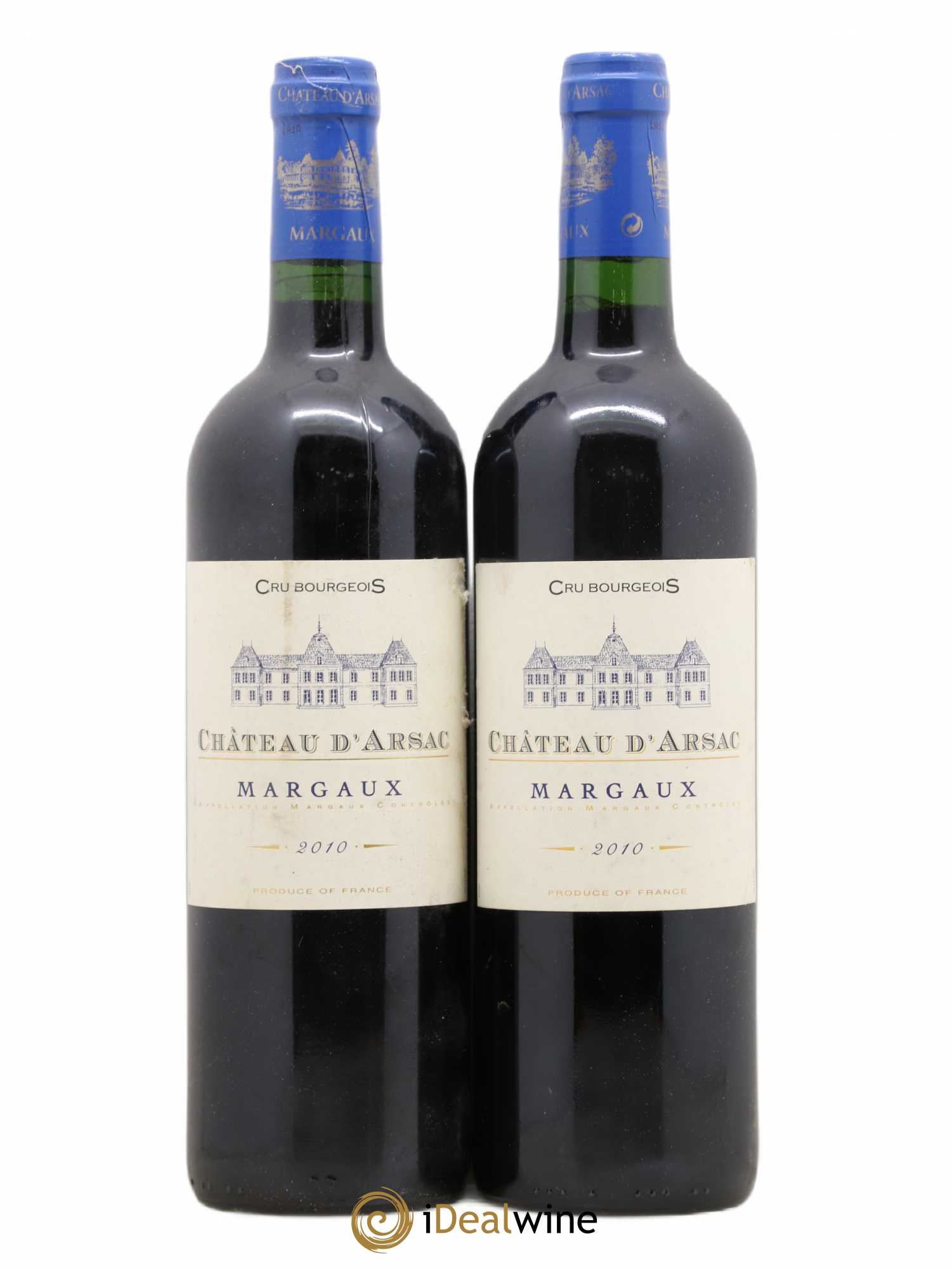 Château d' Arsac Cru Bourgeois 2010 - Lot de 2 bouteilles - 0