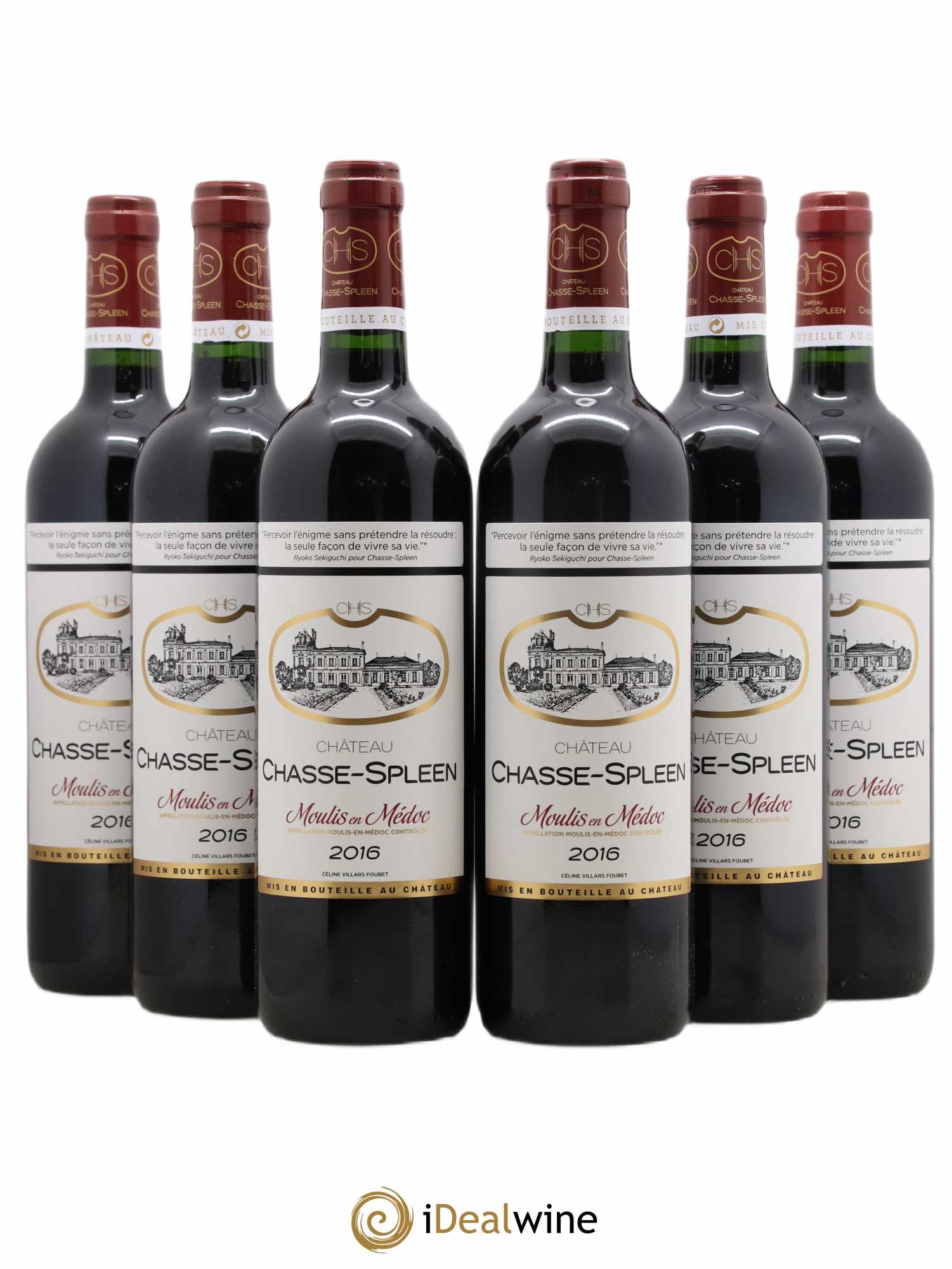 Château Chasse Spleen 2016 - Lot de 6 bouteilles - 0