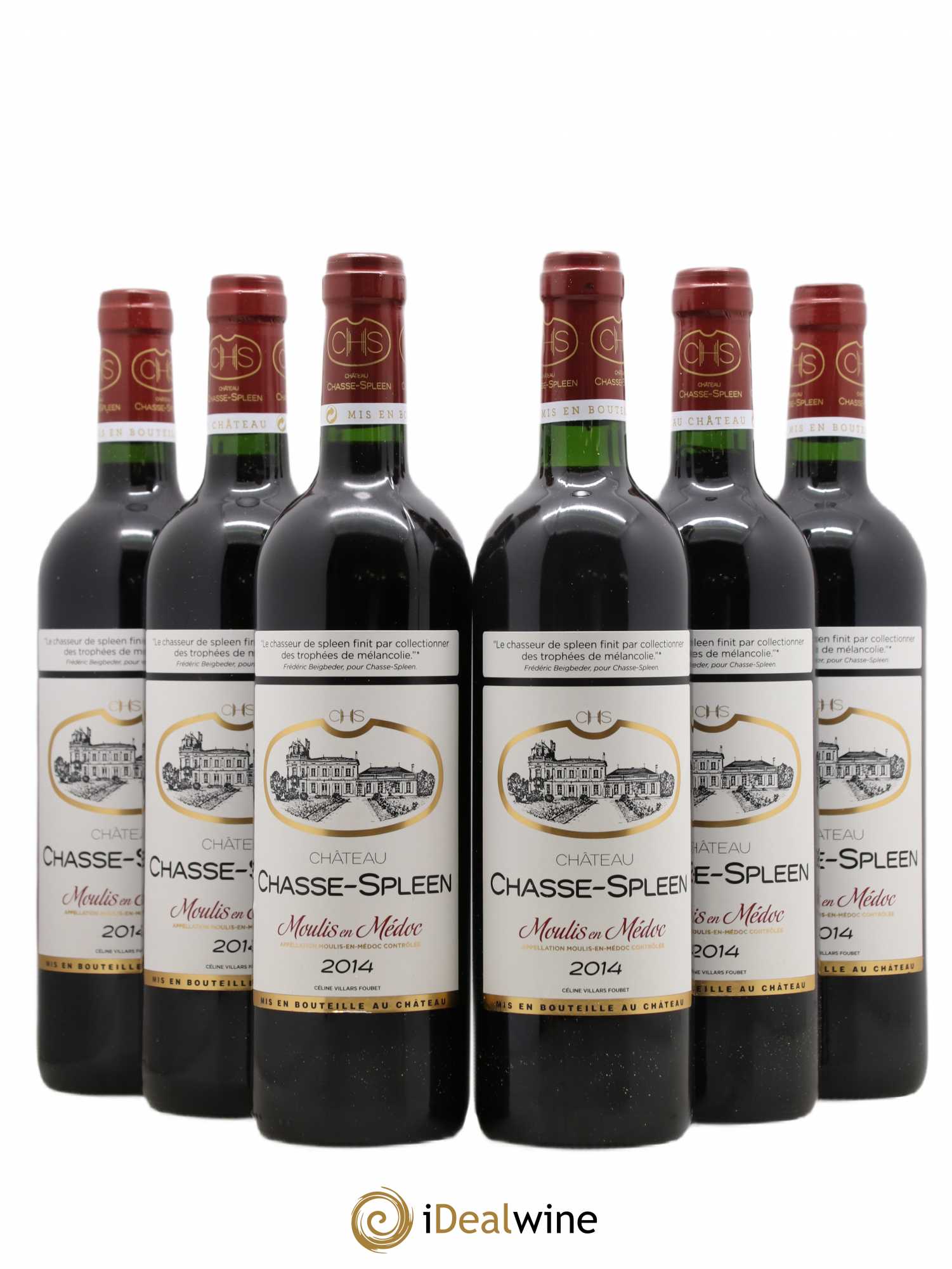 Château Chasse Spleen 2014 - Lot de 6 bouteilles - 0