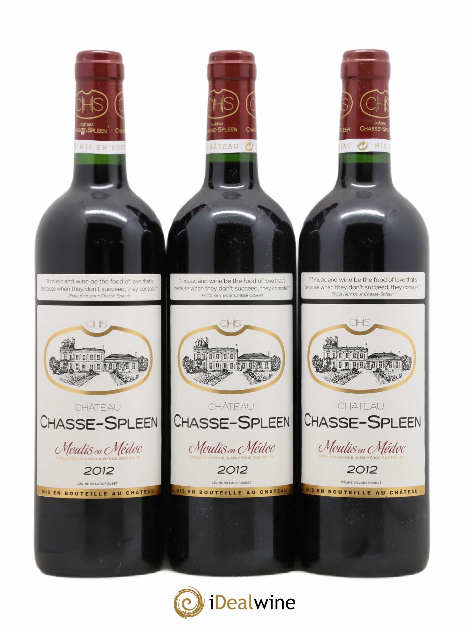 Château Chasse Spleen 2012 - Lot de 6 bouteilles - 1