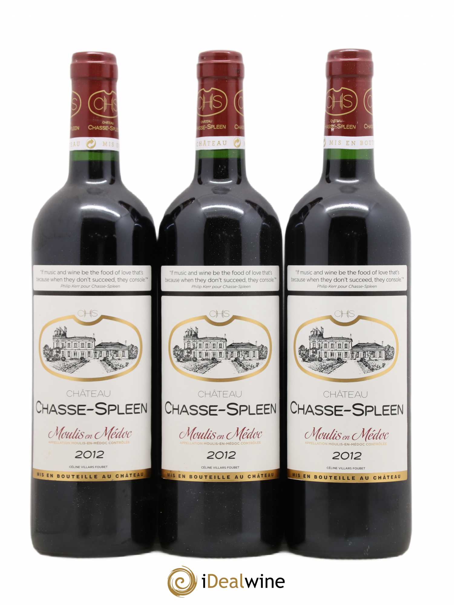 Château Chasse Spleen 2012 - Lot de 6 bouteilles - 2
