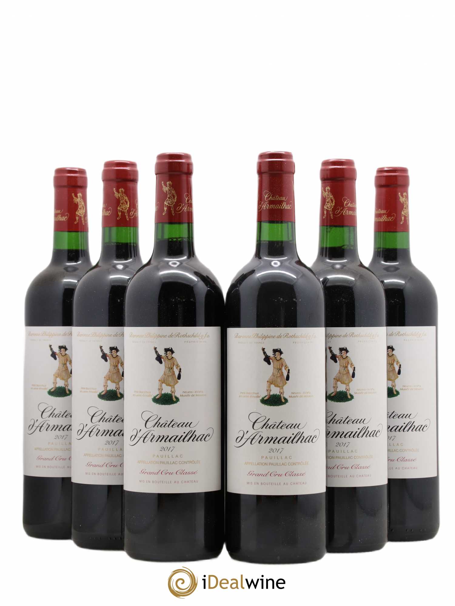Château d' Armailhac - Mouton Baron(ne) Philippe 5ème Grand Cru Classé 2017 - Lot de 6 bouteilles - 0