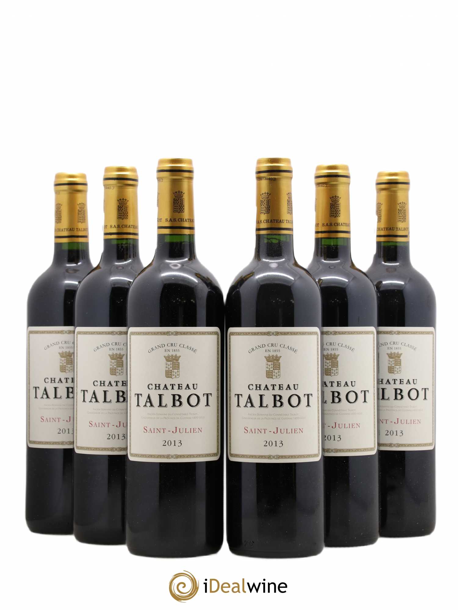 Château Talbot 4ème Grand Cru Classé 2013 - Lot de 6 bouteilles - 0