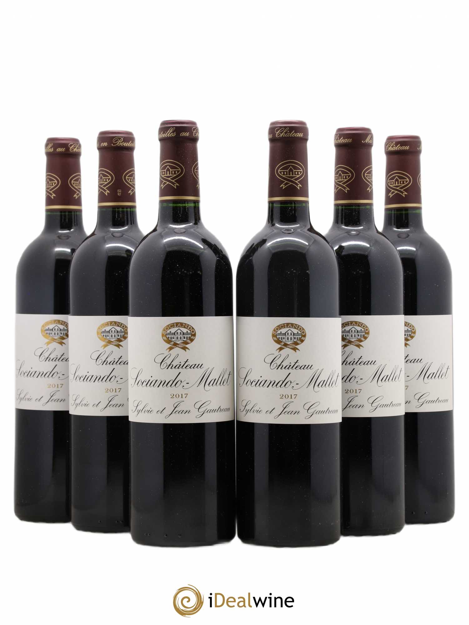 Château Sociando Mallet 2017 - Lot de 6 bouteilles - 0