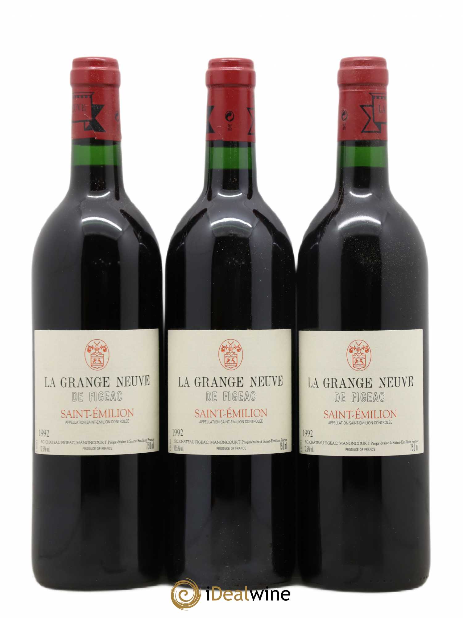 Château La Grange Neuve de Figeac 1992 - Lot of 12 bottles - 2