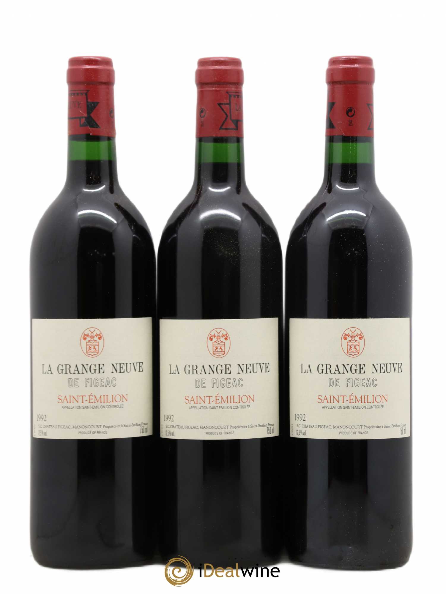 Château La Grange Neuve de Figeac 1992 - Lot of 12 bottles - 3
