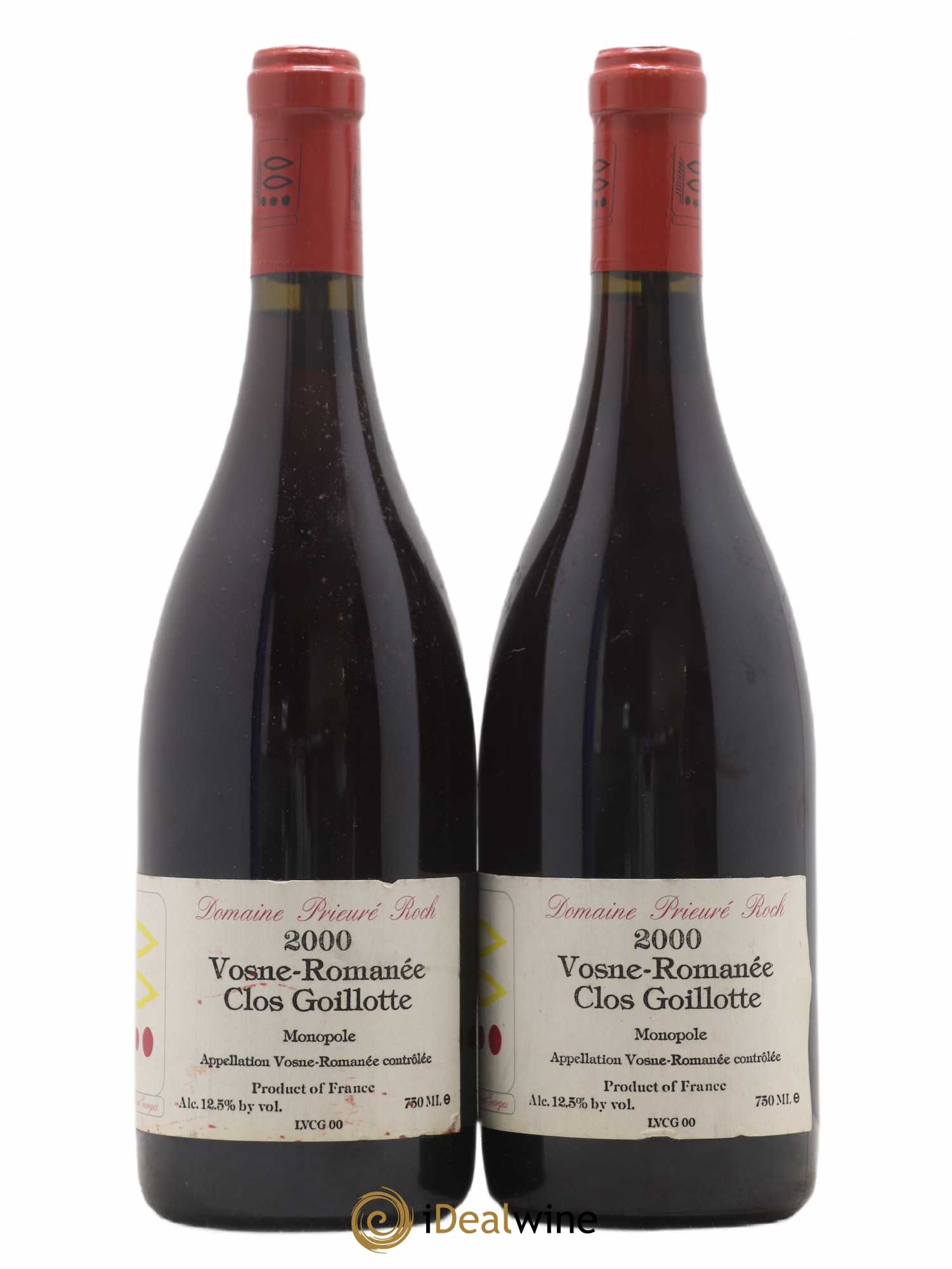 Vosne-Romanée Le Clos Goillotte Prieuré Roch 2000 - Lot de 2 bouteilles - 0