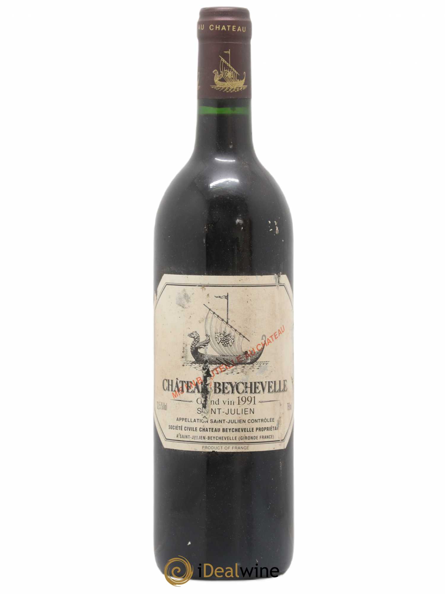 Château Beychevelle 4ème Grand Cru Classé 1991 - Lot de 1 bouteille - 0