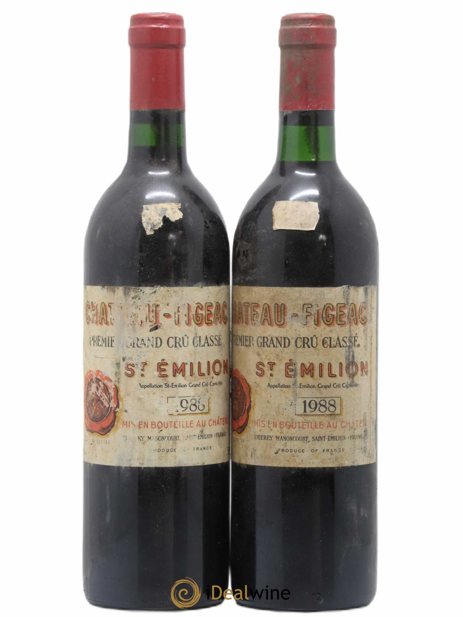 Château Figeac 1er Grand Cru Classé A 1988 - Lot de 2 bouteilles - 0
