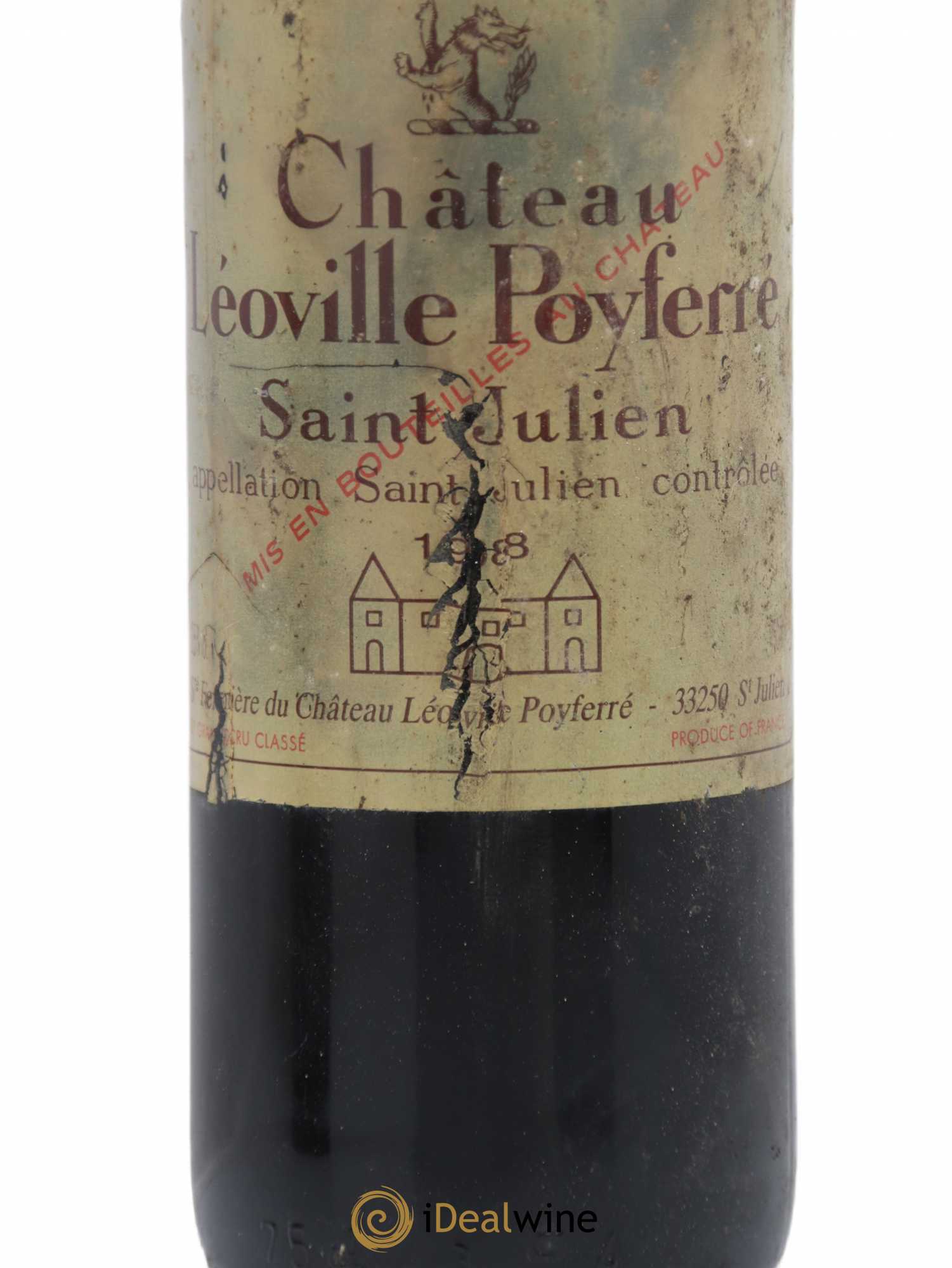 Château Léoville Poyferré 2ème Grand Cru Classé 1988 - Lot de 2 bouteilles - 1