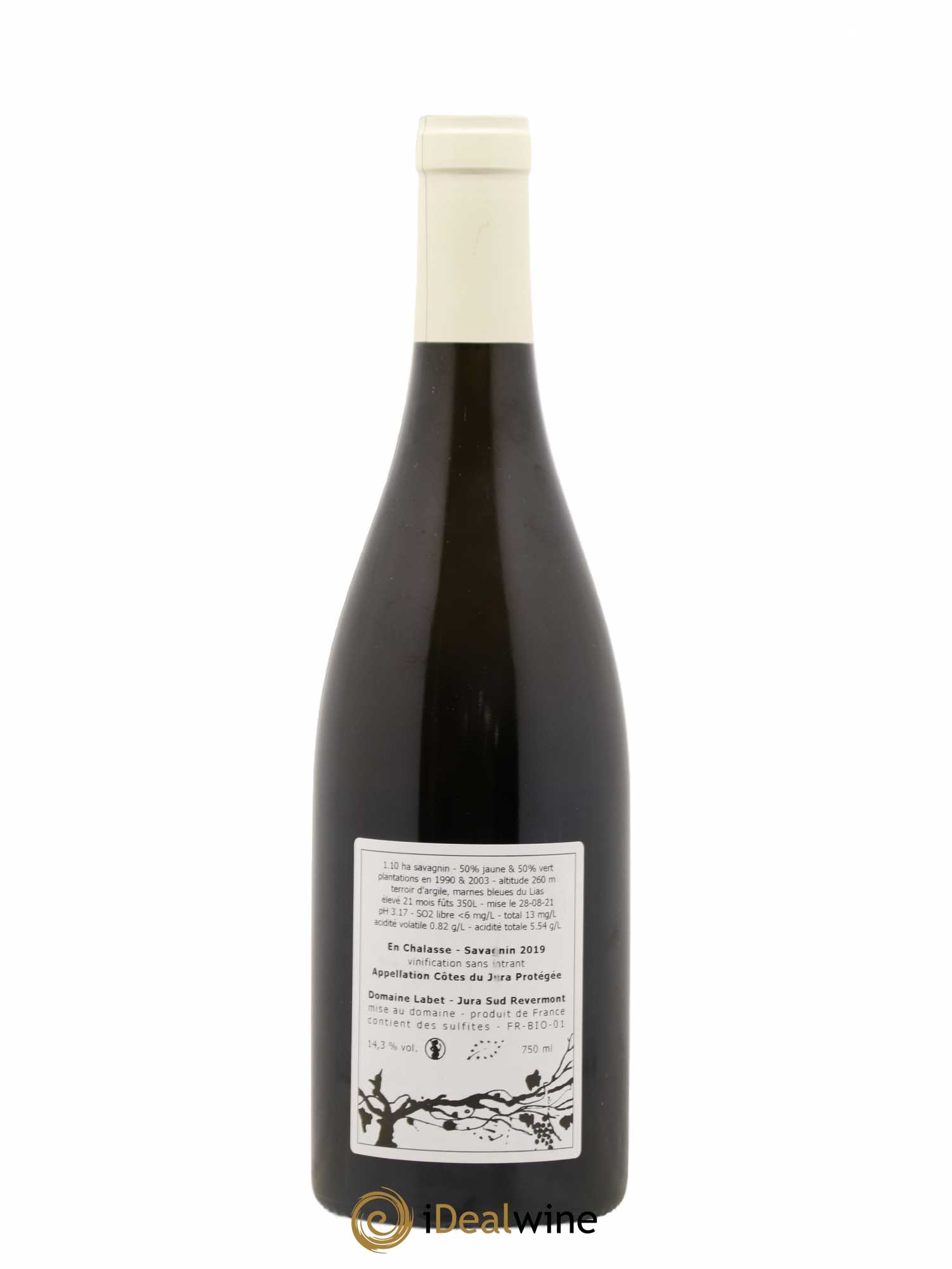 Côtes du Jura Fleur de Savagnin En Chalasse Romain - Julien  - Charline Labet 2019 - Lot de 1 bouteille - 1