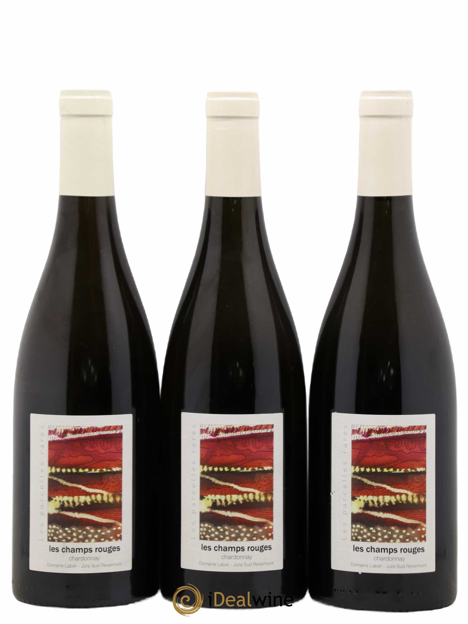 Côtes du Jura Chardonnay Les Champs Rouges Romain - Julien - Charline Labet 2019 - Lot de 3 bouteilles - 0