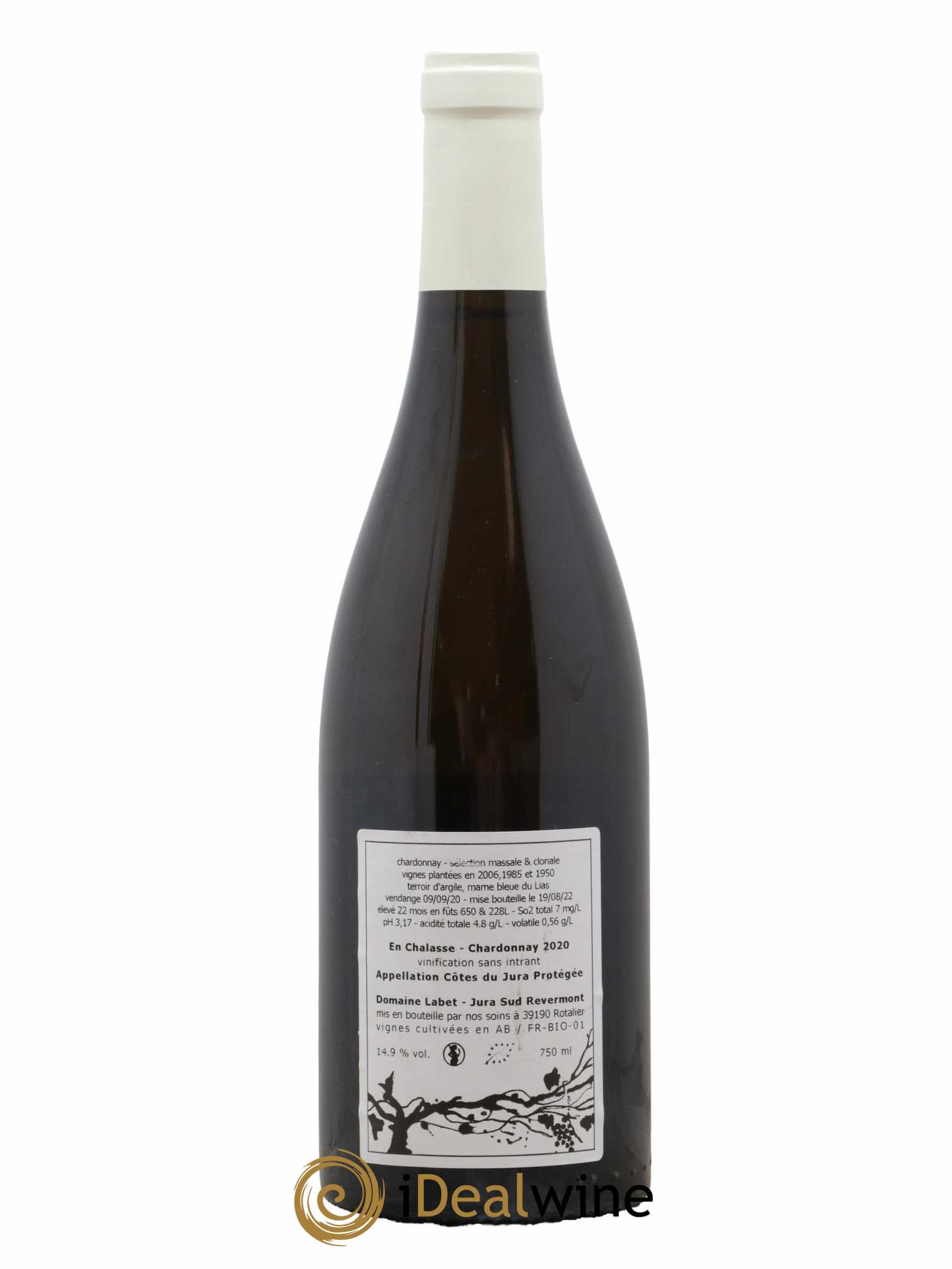 Côtes du Jura Chardonnay En Chalasse Romain - Julien  - Charline Labet 2020 - Posten von 1 Flasche - 1