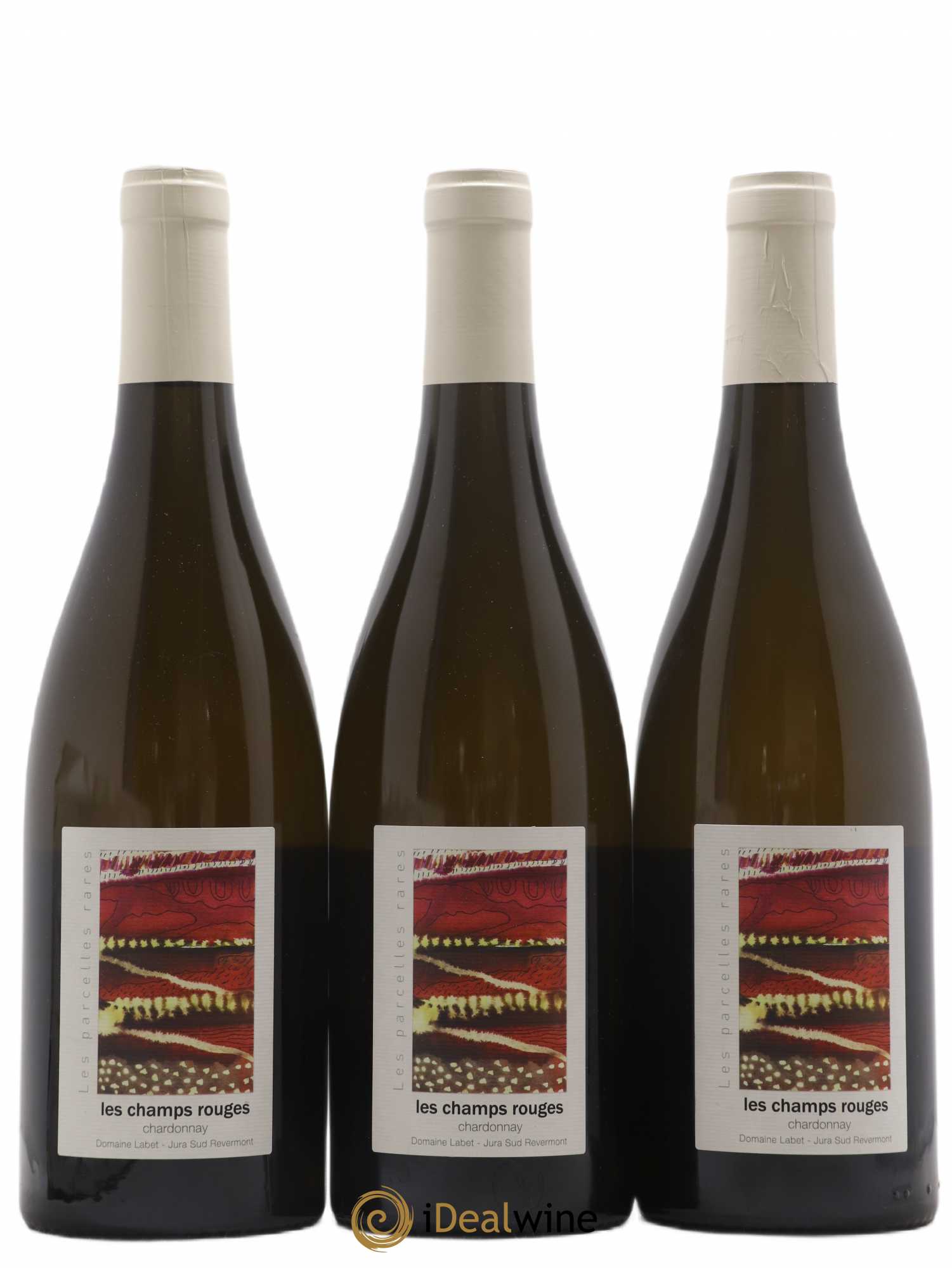 Côtes du Jura Chardonnay Les Champs Rouges Romain - Julien - Charline Labet 2019 - Lot de 3 bouteilles - 0
