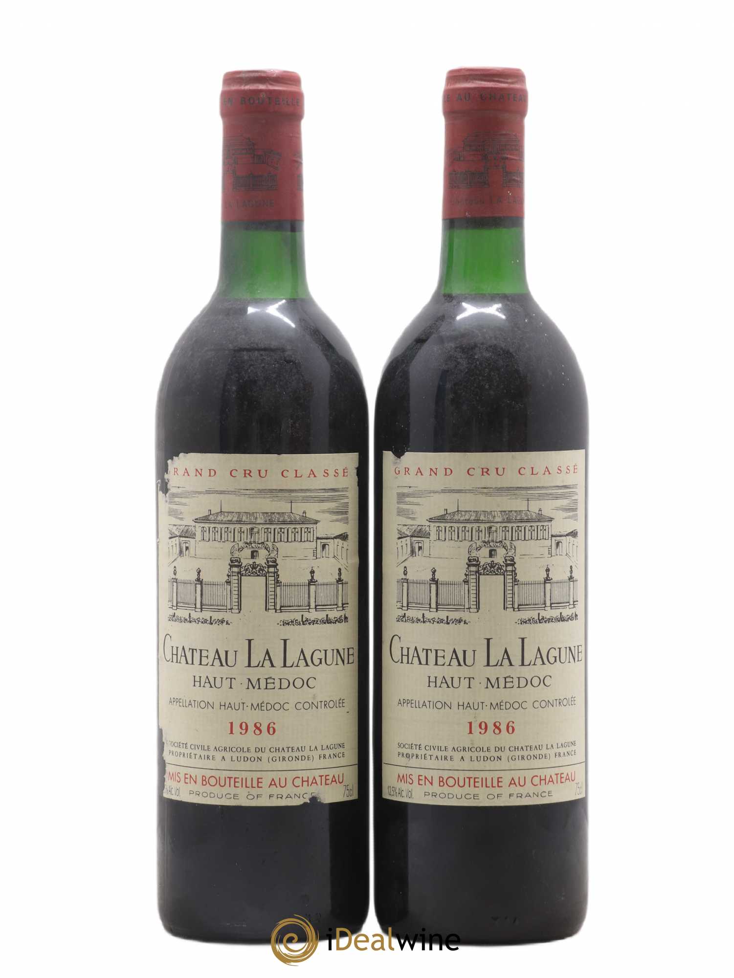 Château la Lagune 3ème Grand Cru Classé 1986 - Lot de 2 bouteilles - 0