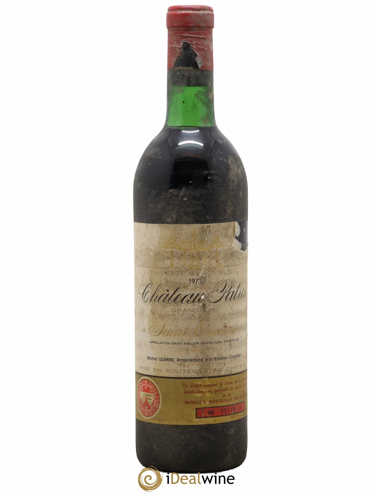 Château Patris 1971 - Lot de 1 bouteille - 0
