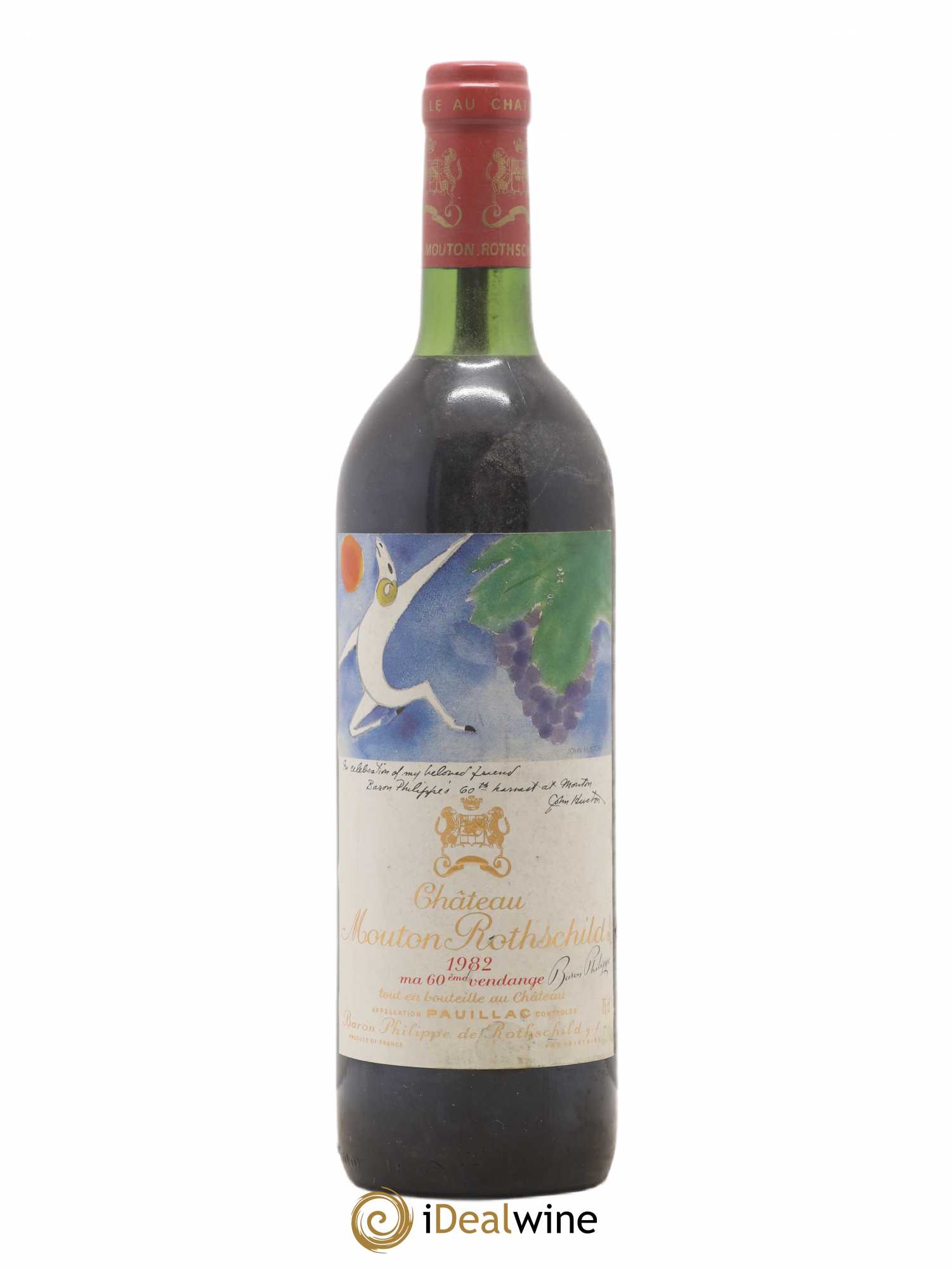 Château Mouton Rothschild 1er Grand Cru Classé 1982 - Lot de 1 bouteille - 0
