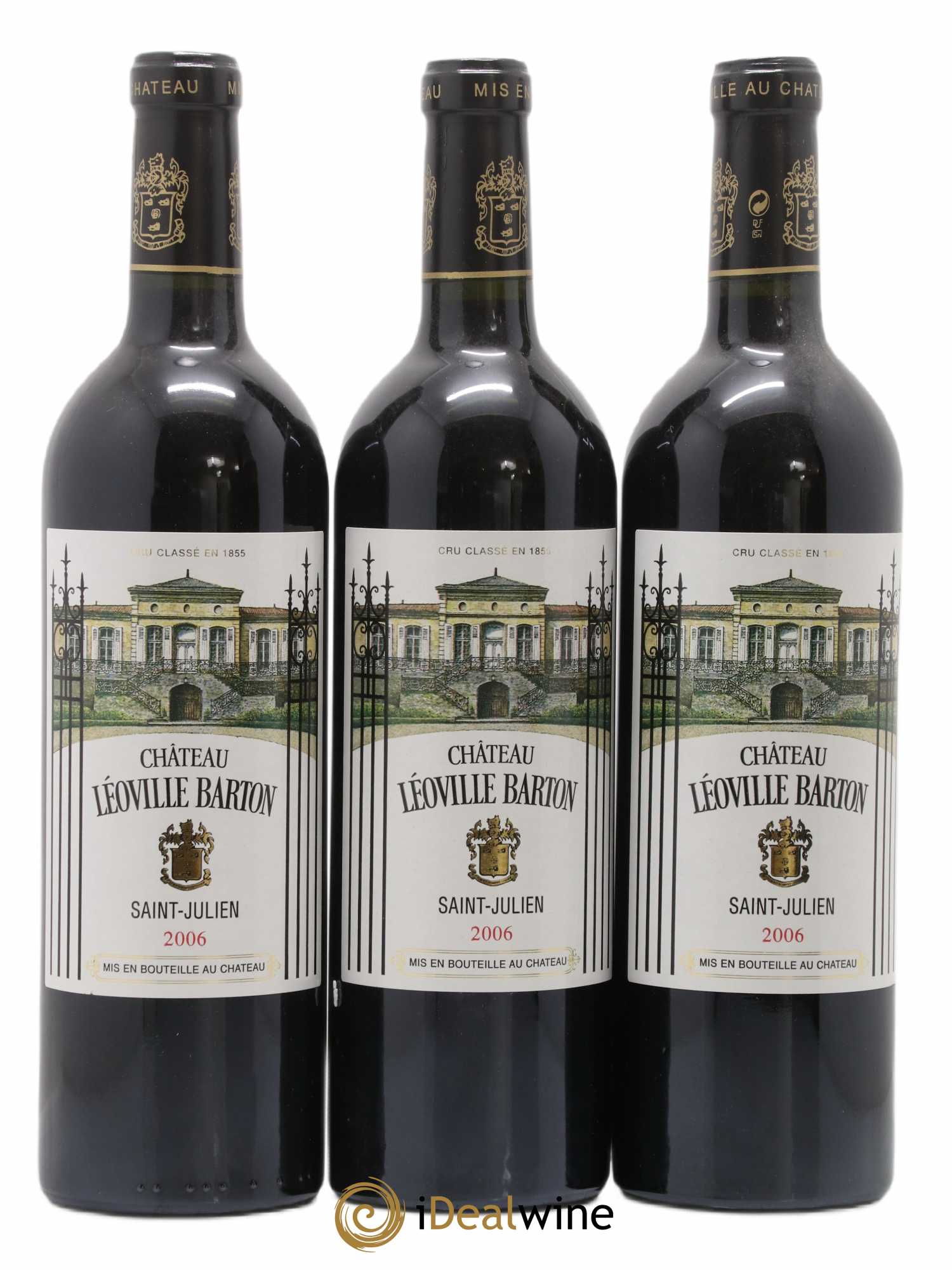 Château Léoville Barton 2ème Grand Cru Classé 2006 - Lot de 3 bouteilles - 0