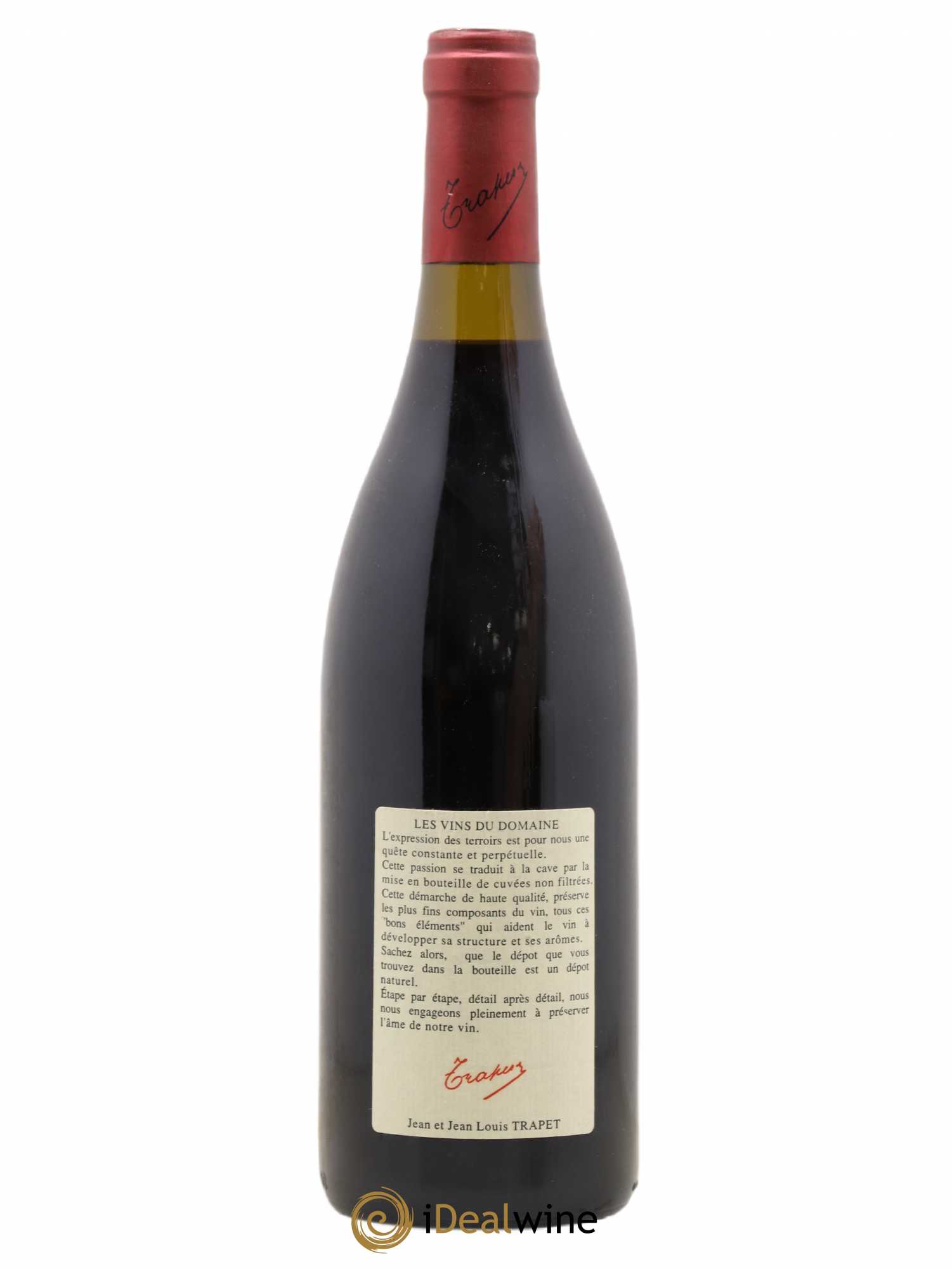 Chambertin Grand Cru Domaine Trapet 1998 - Lot de 1 bouteille - 1