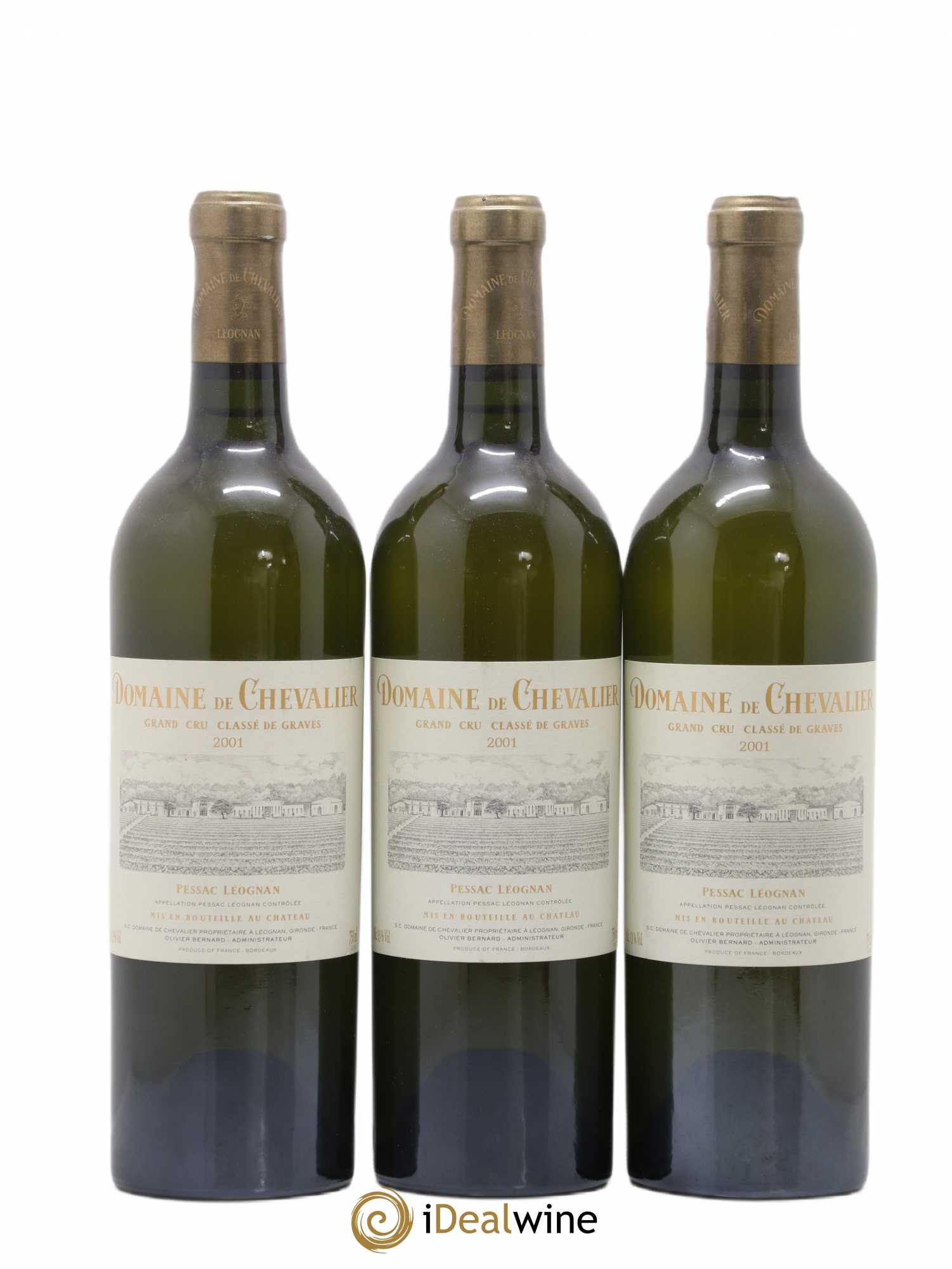 Domaine de Chevalier Cru Classé de Graves 2001 - Lot de 3 bouteilles - 0