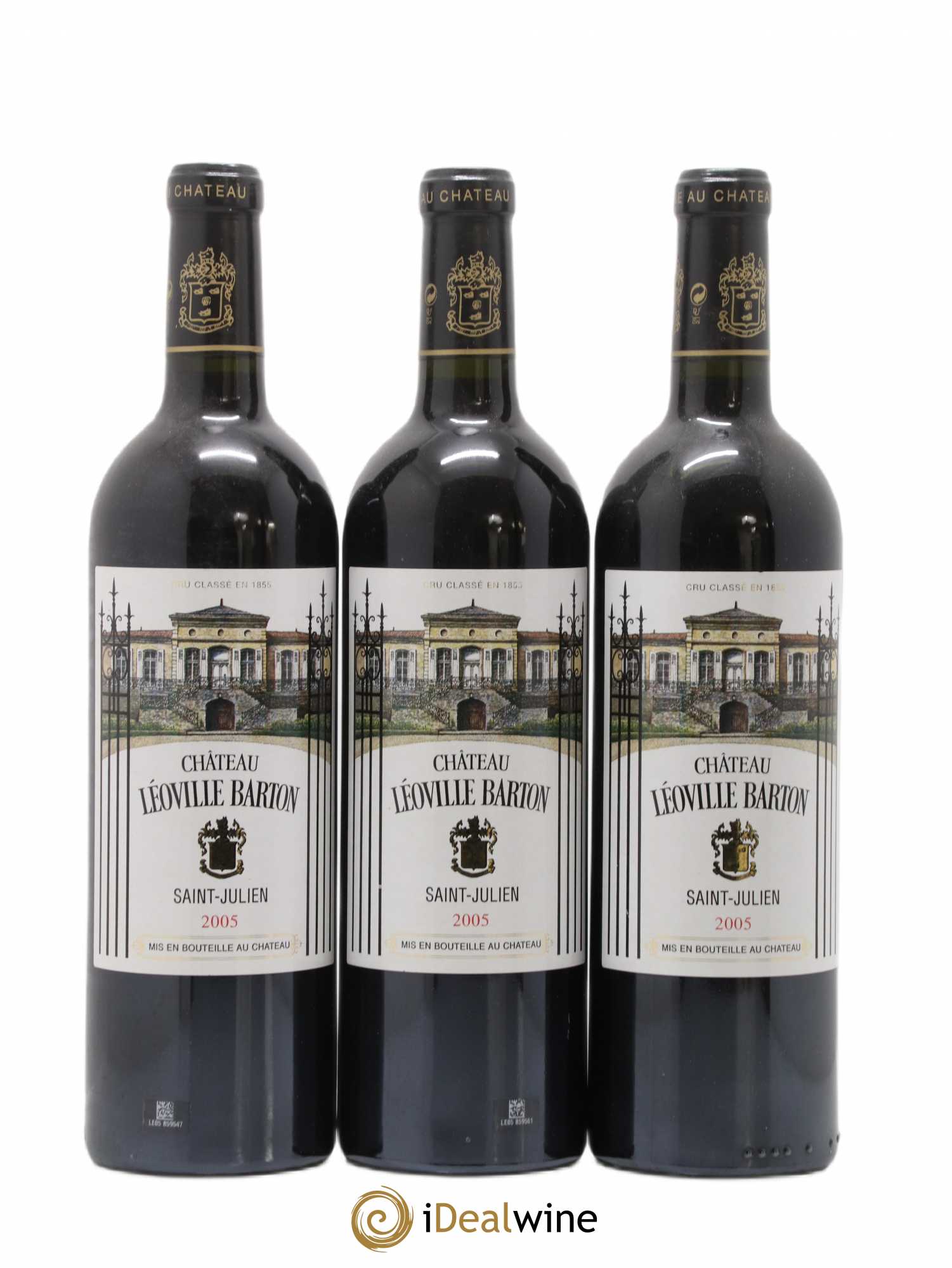 Château Léoville Barton 2ème Grand Cru Classé 2005 - Lot de 3 bouteilles - 0