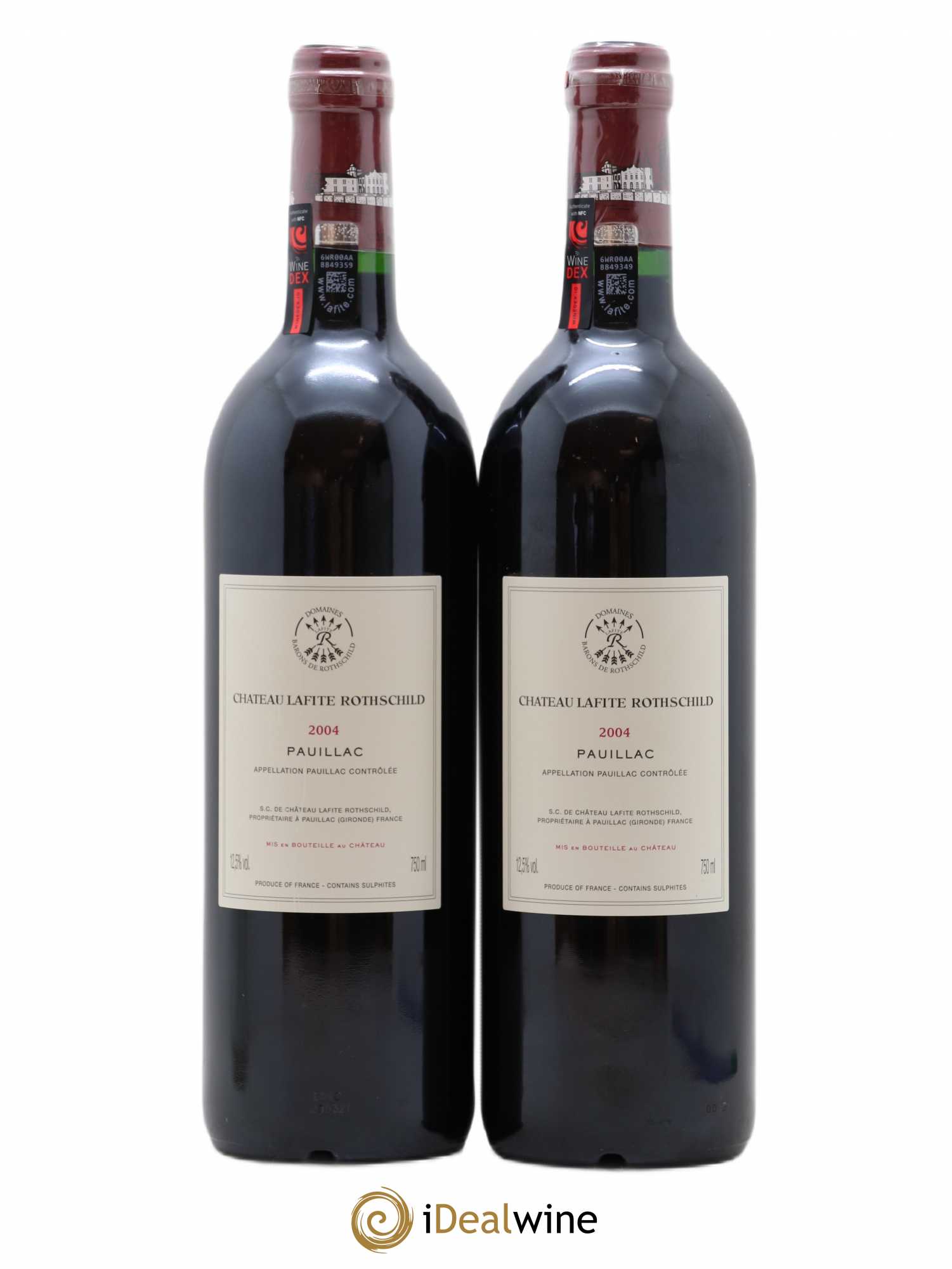 Château Lafite Rothschild 1er Grand Cru Classé 2004 - Lot de 2 bouteilles - 1