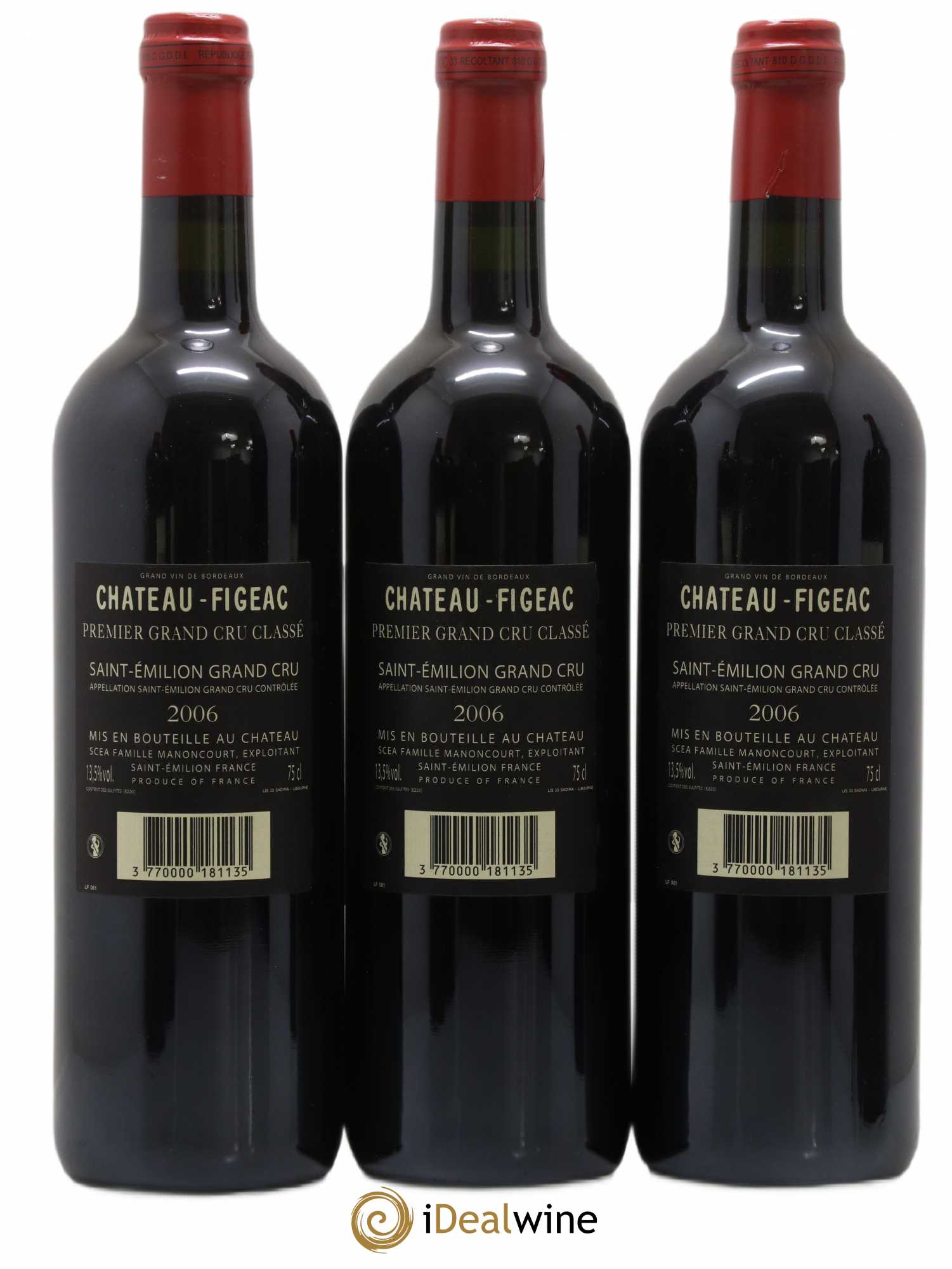 Château Figeac 1er Grand Cru Classé A 2006 - Lot de 6 bouteilles - 2