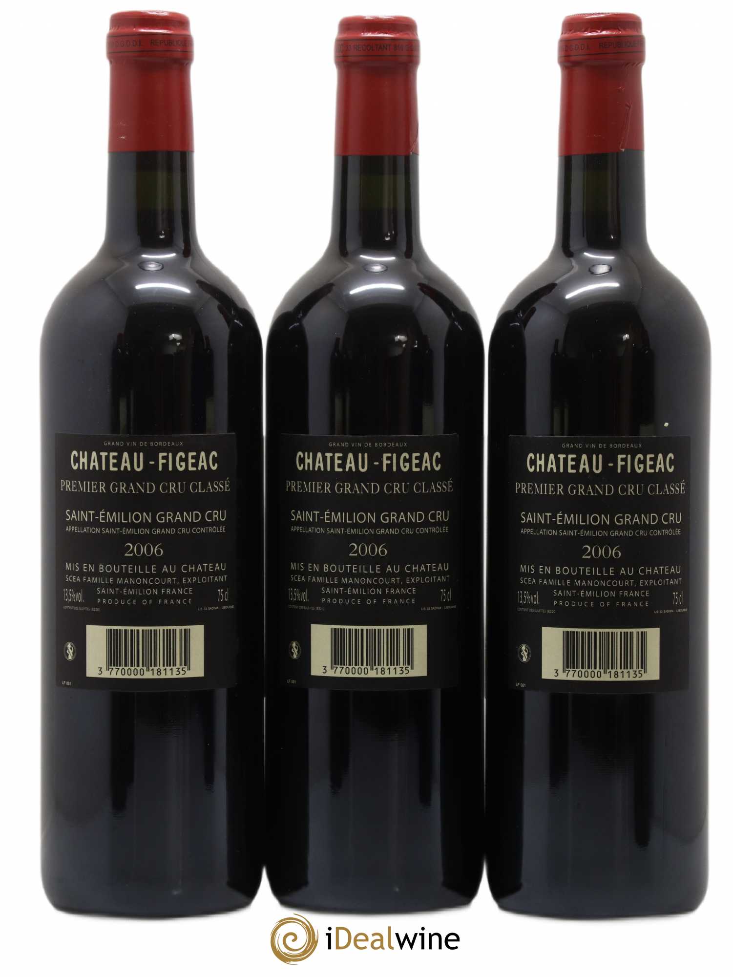 Château Figeac 1er Grand Cru Classé A 2006 - Lot de 6 bouteilles - 4