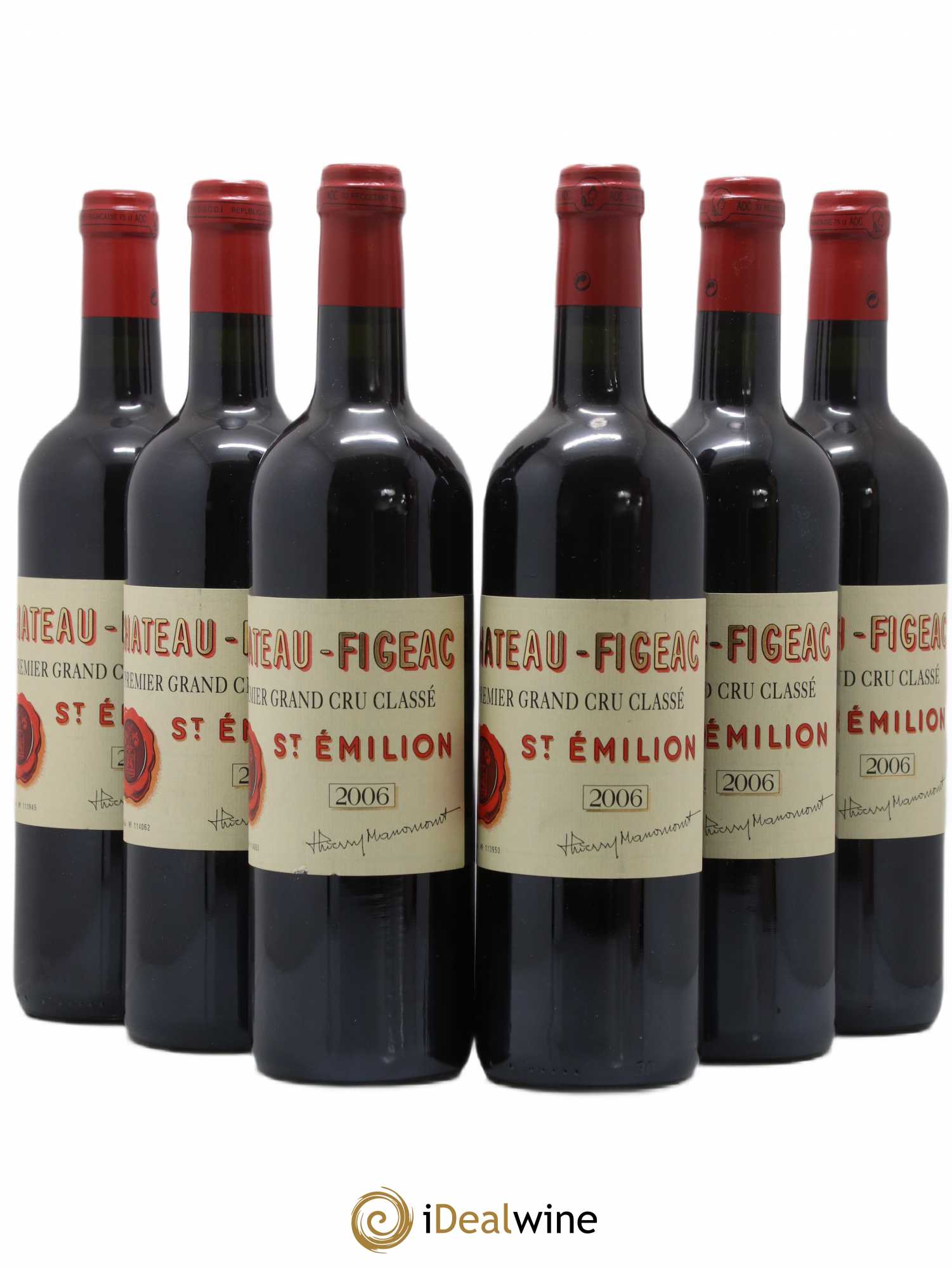 Château Figeac 1er Grand Cru Classé A 2006 - Lot de 6 bouteilles - 0