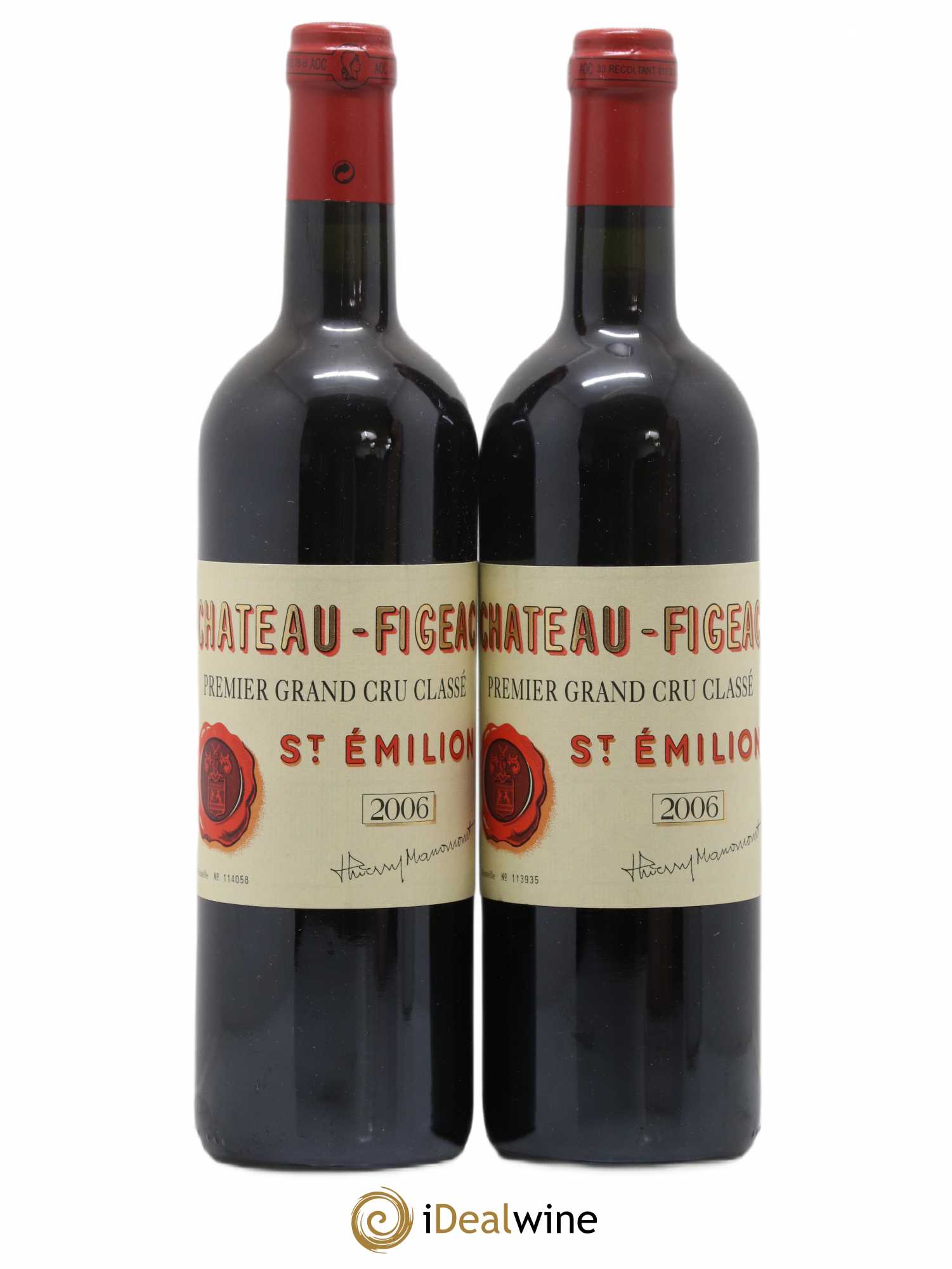 Château Figeac 1er Grand Cru Classé A 2006 - Lot de 2 bouteilles - 0