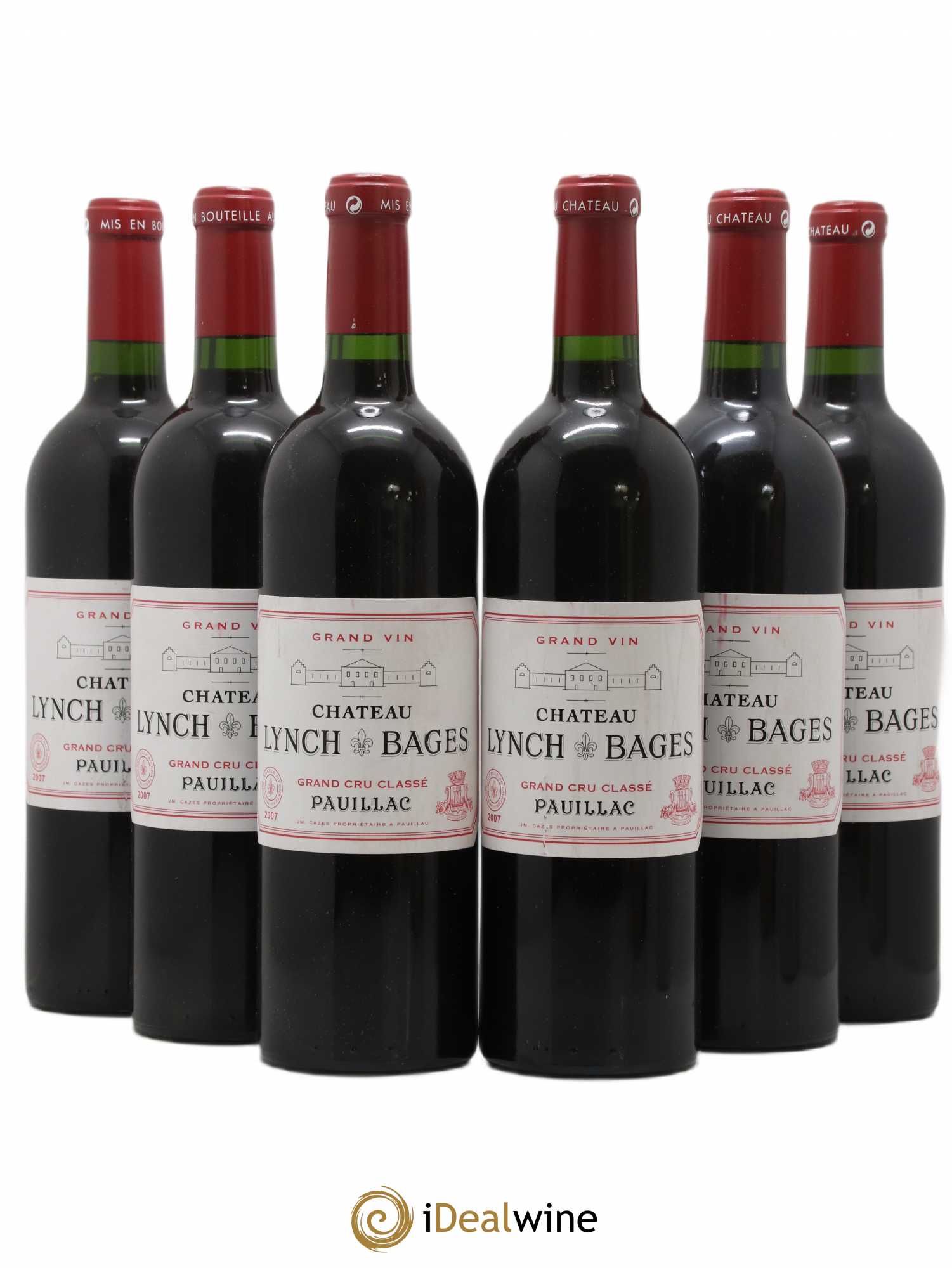 Château Lynch Bages 5ème Grand Cru Classé 2007 - Lot de 6 bouteilles - 0