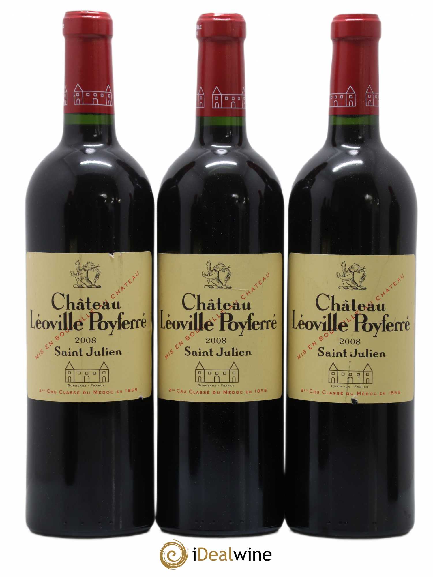 Château Léoville Poyferré 2ème Grand Cru Classé 2008 - Lotto di 6 bottiglie - 1