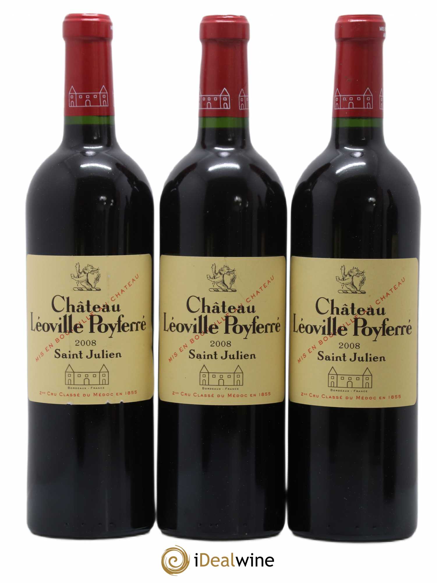 Château Léoville Poyferré 2ème Grand Cru Classé 2008 - Lotto di 6 bottiglie - 2