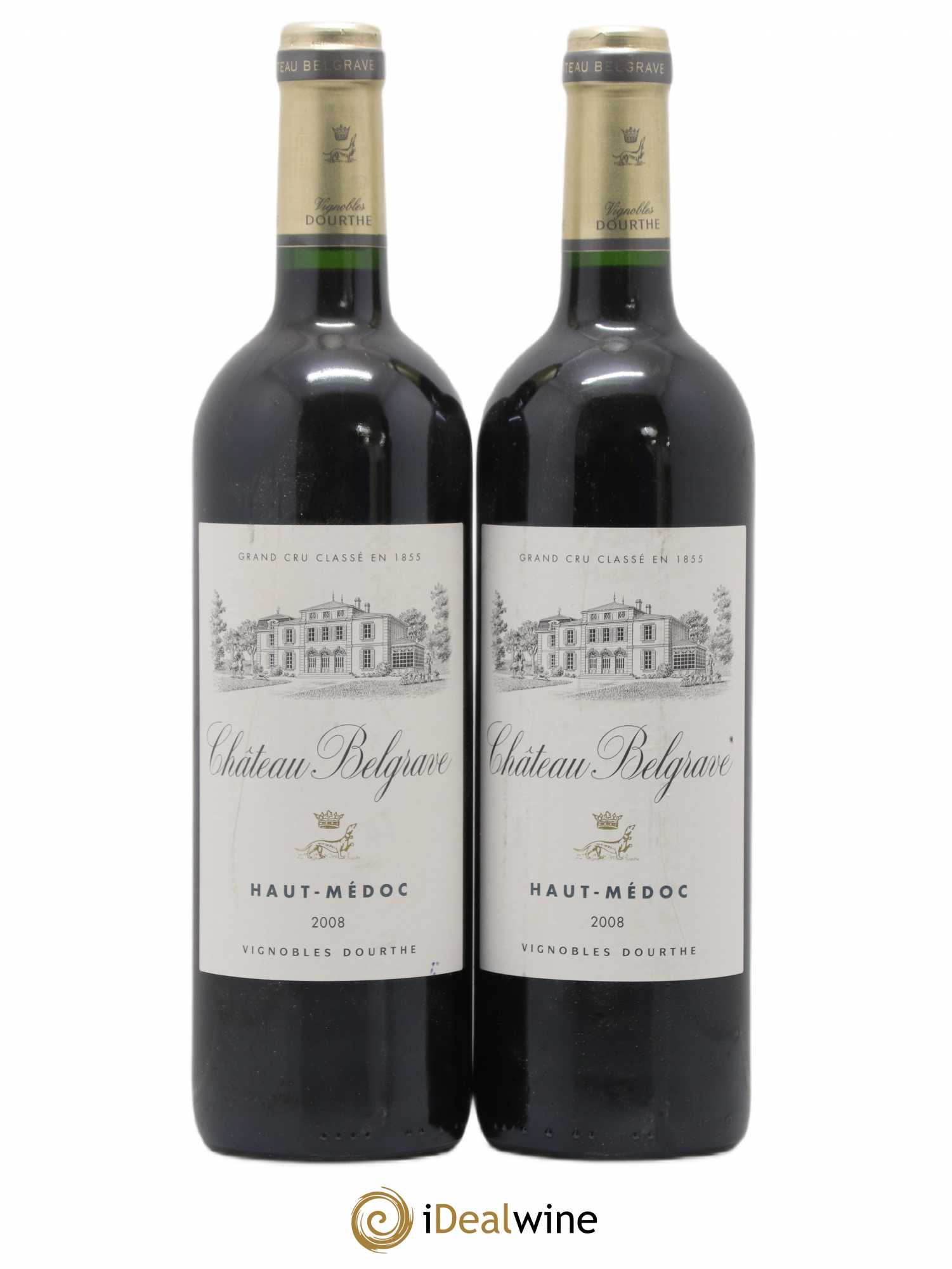 Château Belgrave 5ème Grand Cru Classé 2008 - Lot de 2 bouteilles - 0