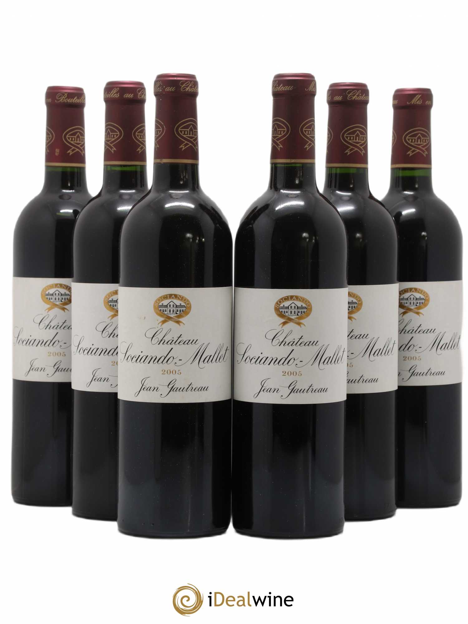 Château Sociando Mallet 2005 - Lot de 6 bouteilles - 0