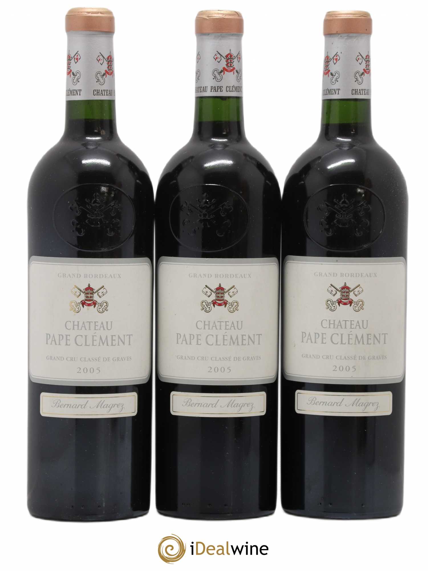Château Pape Clément Cru Classé de Graves 2005 - Lot de 3 bouteilles - 0