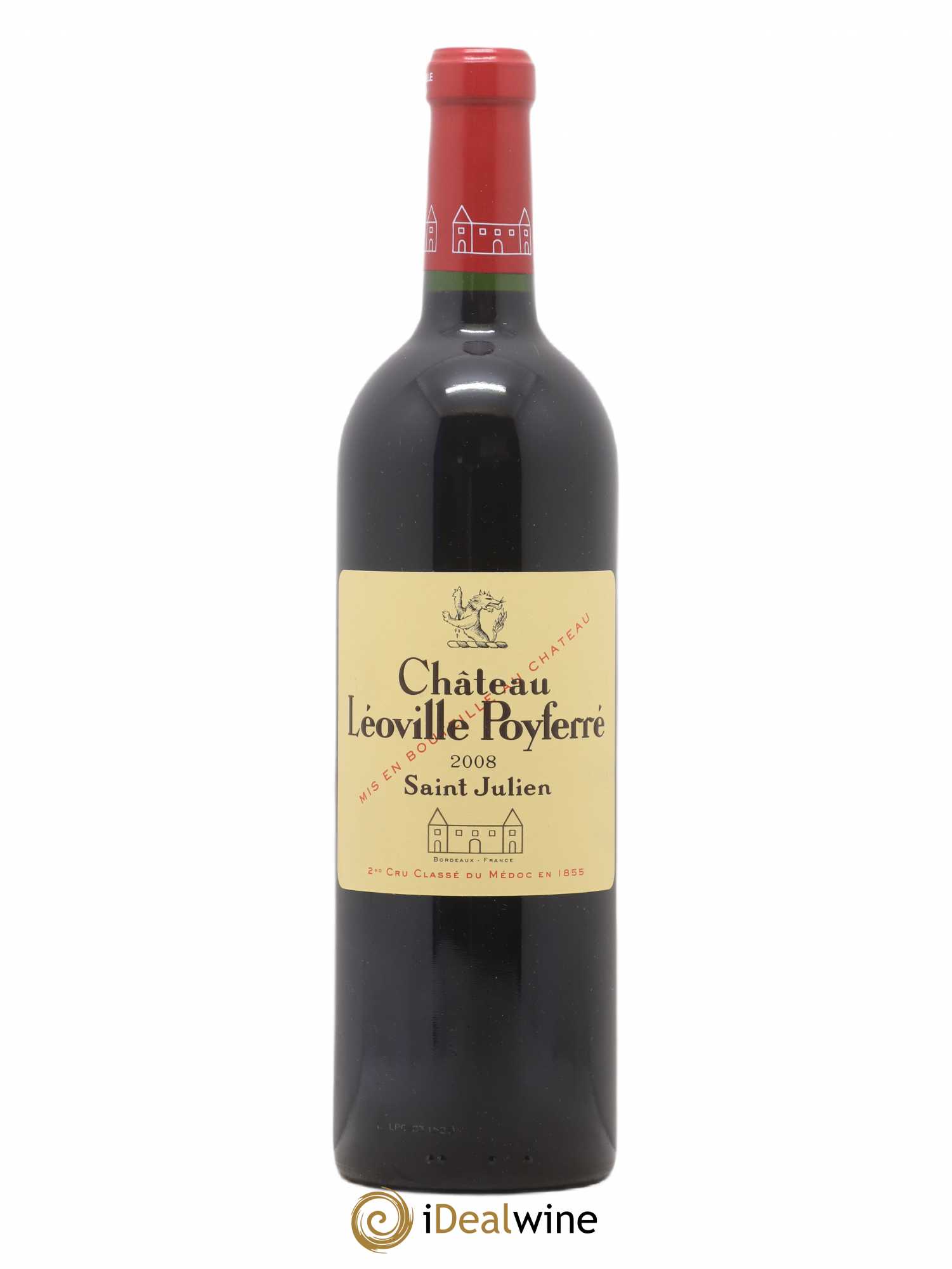 Château Léoville Poyferré 2ème Grand Cru Classé 2008 - Lot de 1 bouteille - 0