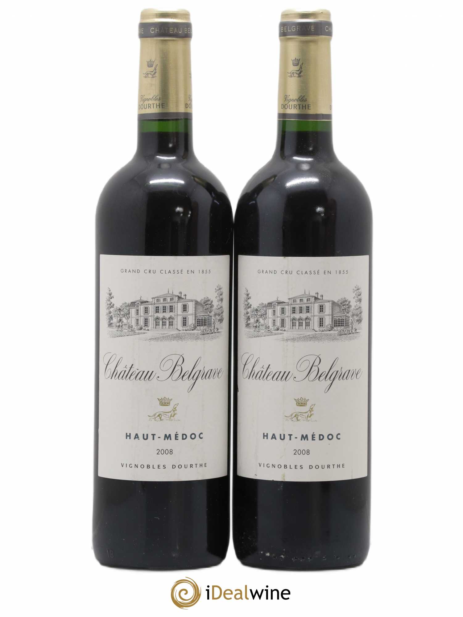 Château Belgrave 5ème Grand Cru Classé 2008 - Lot de 2 bouteilles - 0