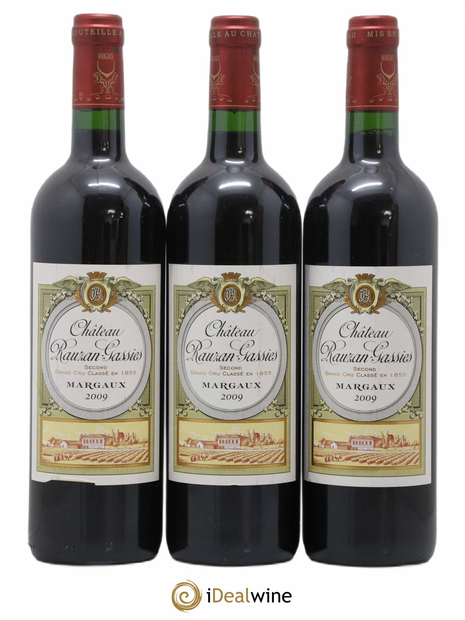 Château Rauzan-Gassies 2ème Grand Cru Classé 2009 - Lot de 3 bouteilles - 0