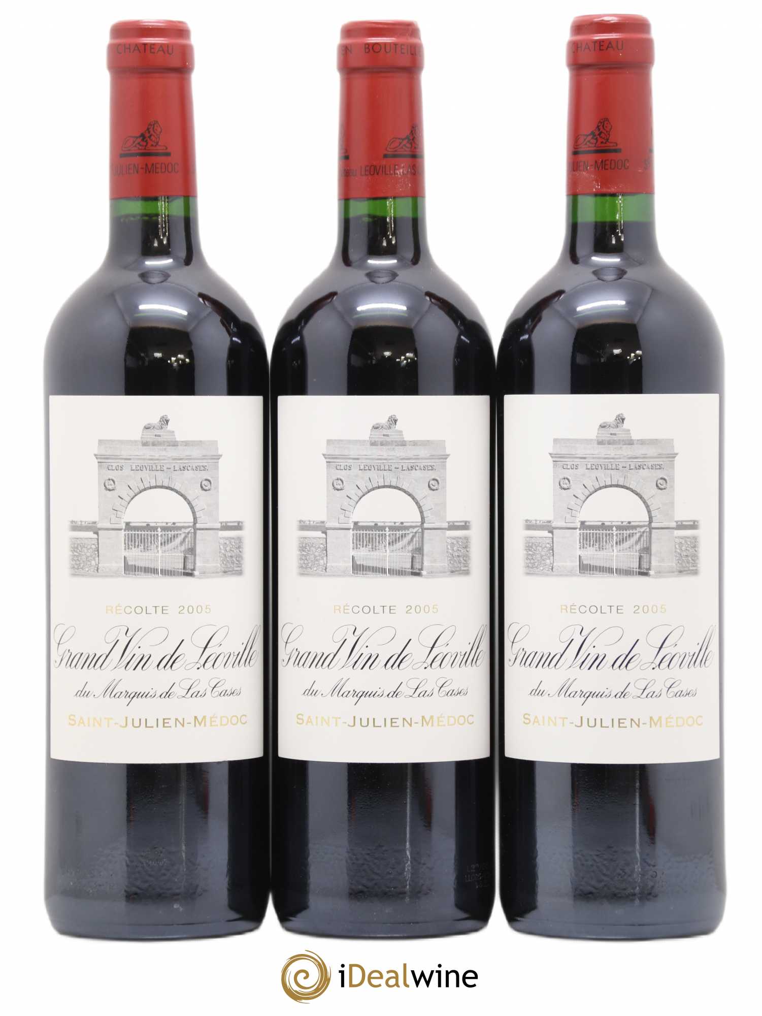 Château Léoville Las Cases 2ème Grand Cru Classé 2005 - Lot de 3 bouteilles - 0