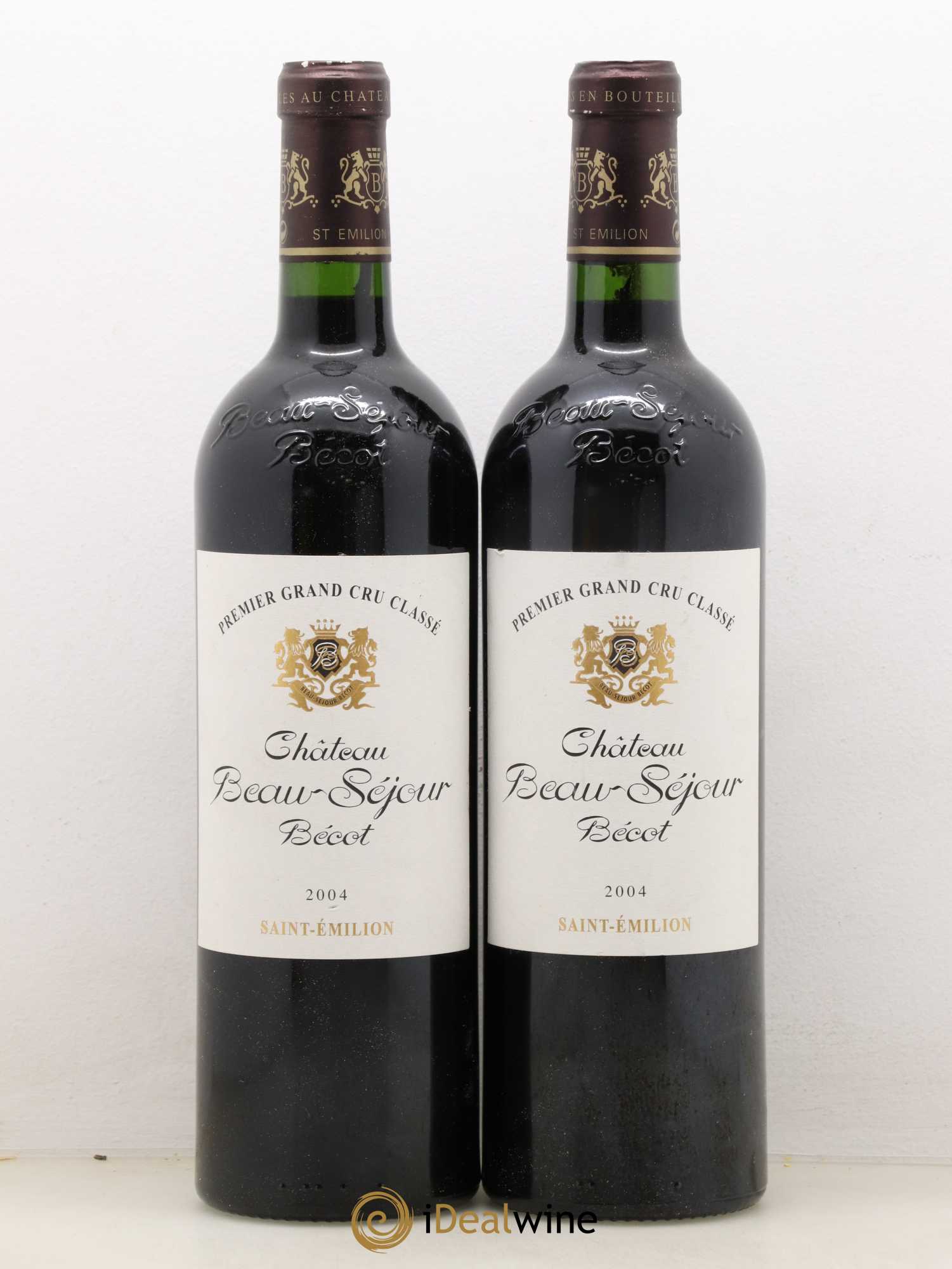 Château Beau-Séjour Bécot 1er Grand Cru Classé B 2004 - Lot de 2 bouteilles - 0