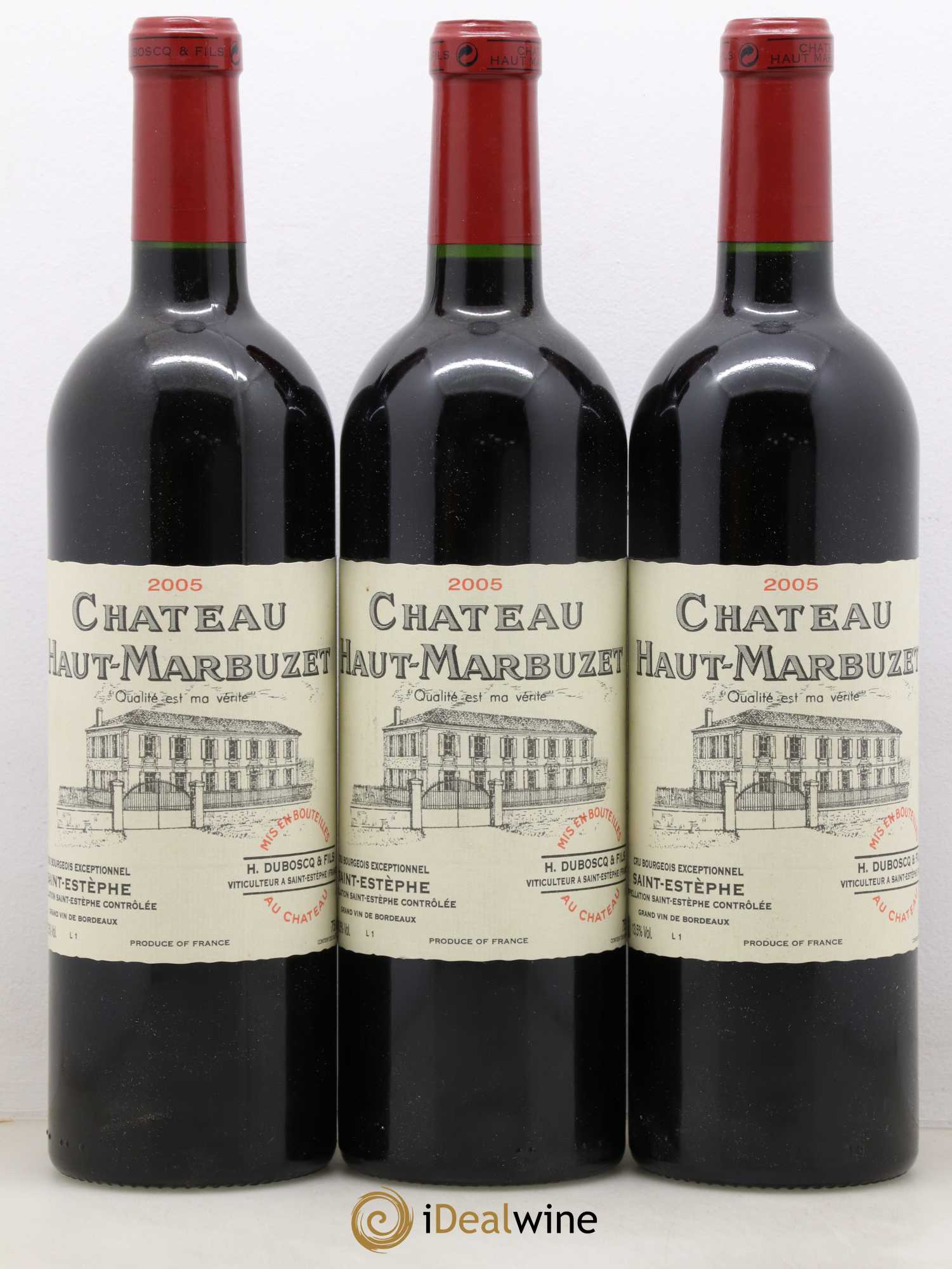 Château Haut Marbuzet 2005 - Lot de 3 bouteilles - 0