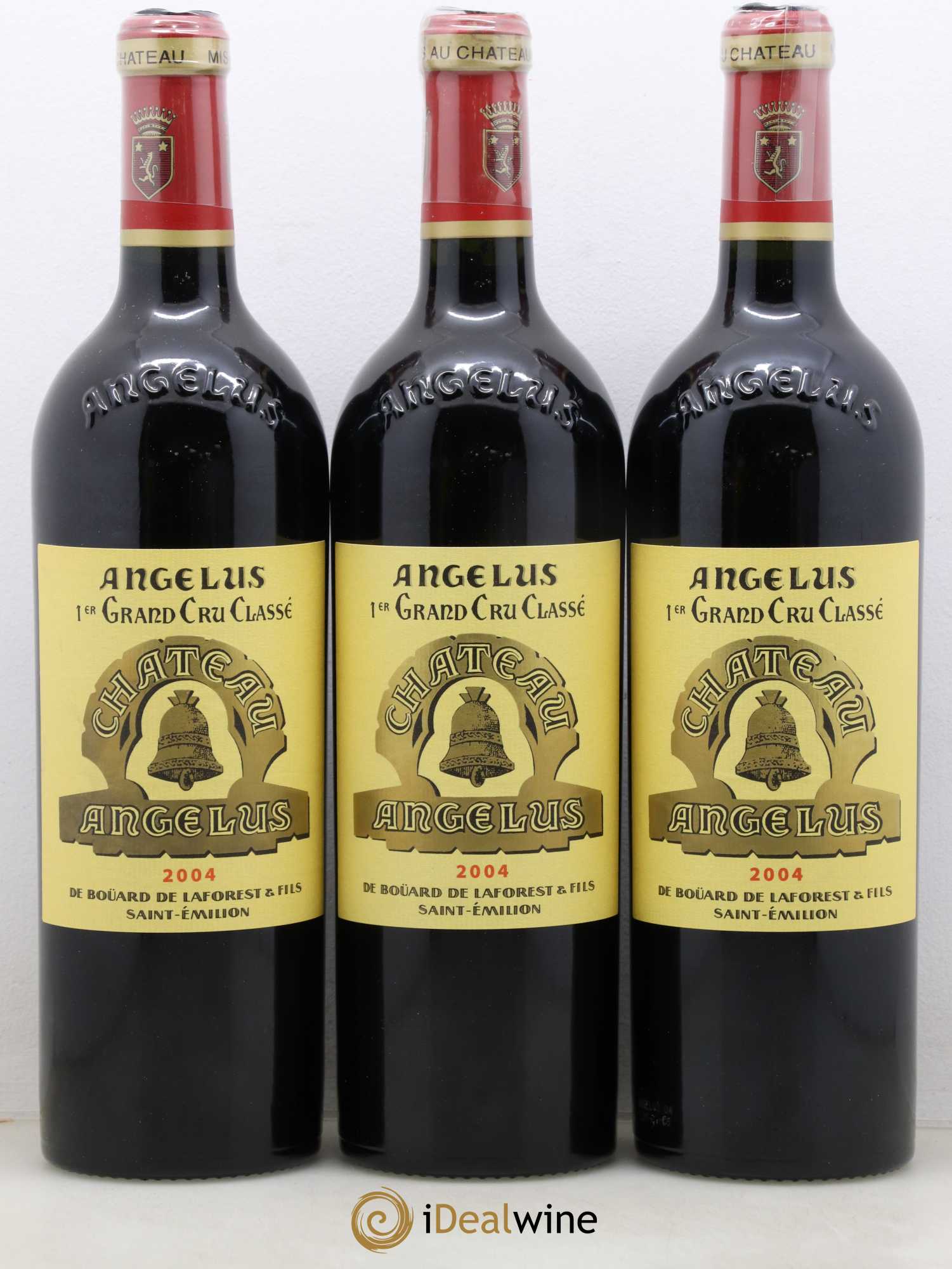 Château Angélus 1er Grand Cru Classé A 2004 - Lot de 3 bouteilles - 0
