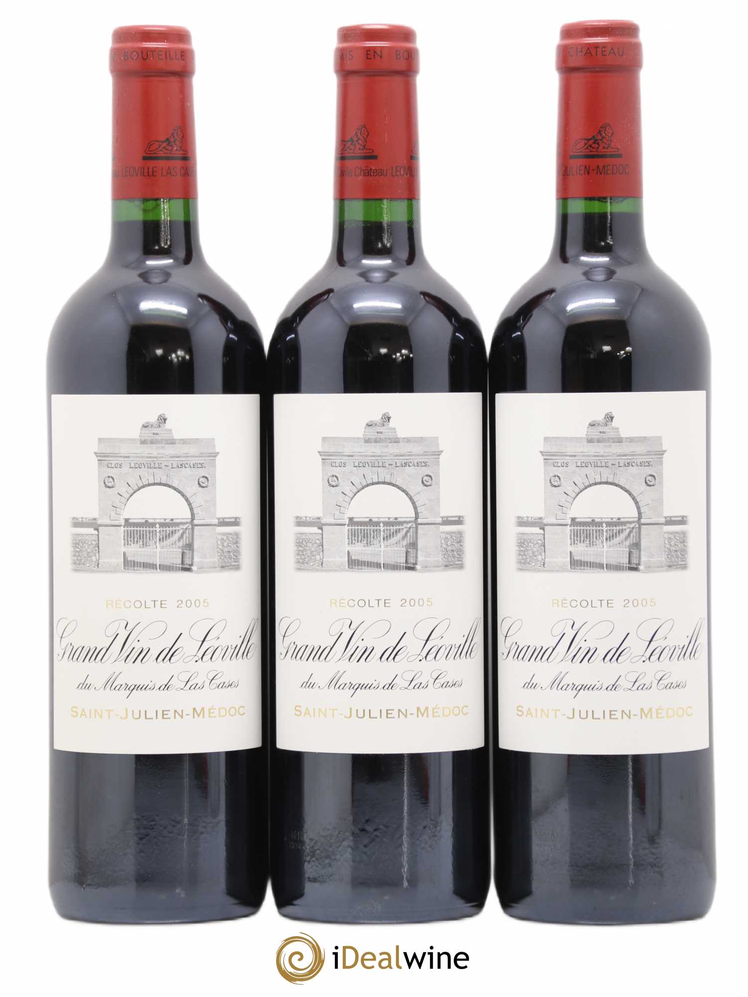 Château Léoville Las Cases 2ème Grand Cru Classé 2005 - Lot de 3 bouteilles - 0