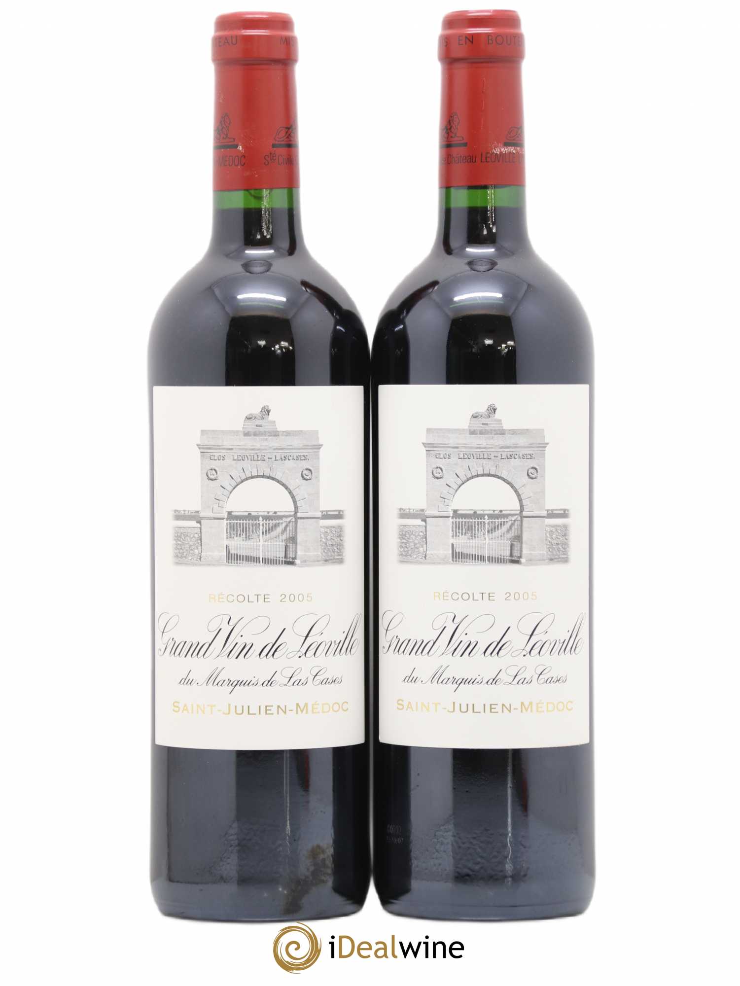 Château Léoville Las Cases 2ème Grand Cru Classé 2005 - Lot de 2 bouteilles - 0