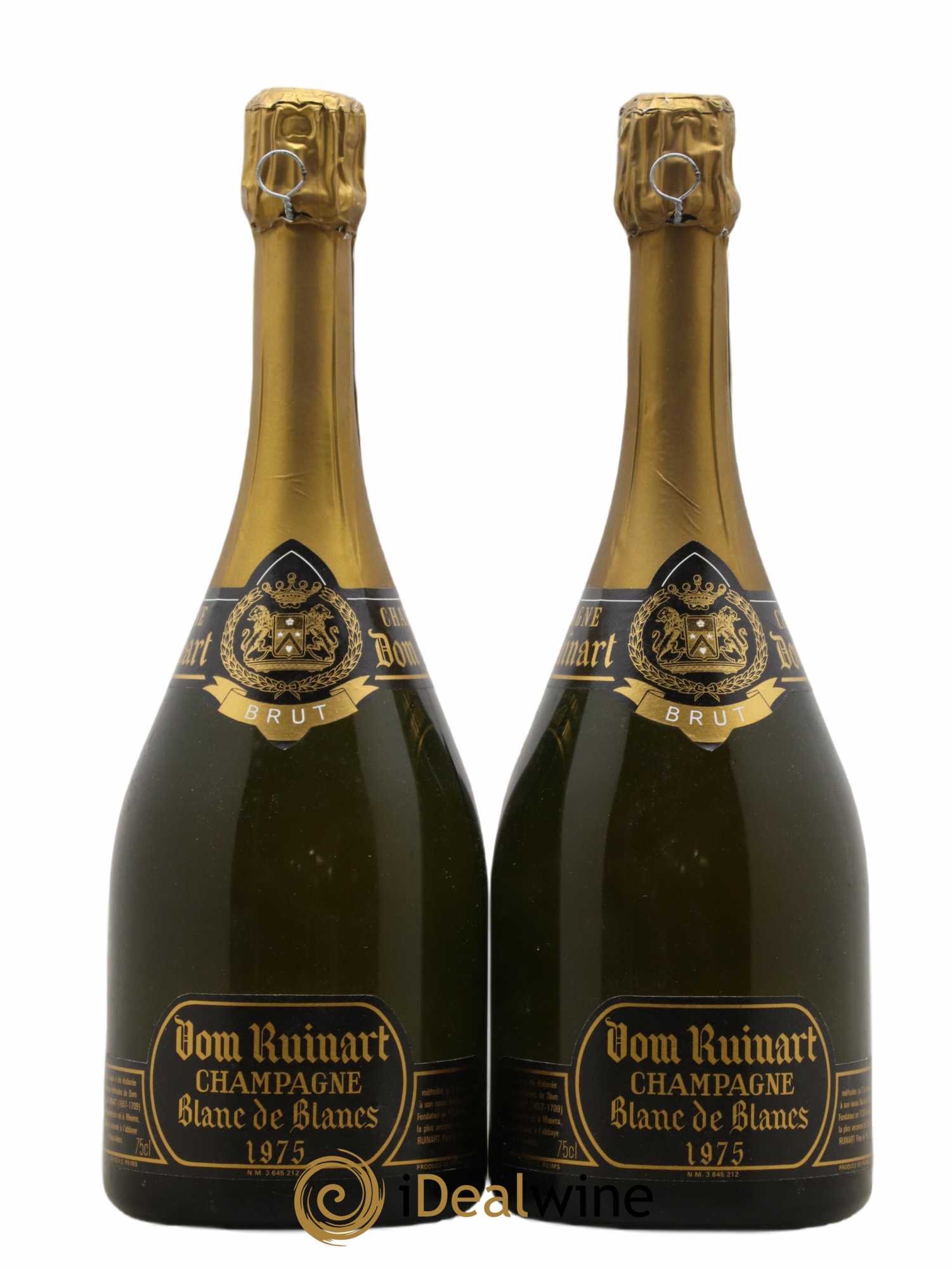 Dom Ruinart Brut Ruinart 1975 - Lot de 2 bouteilles - 0