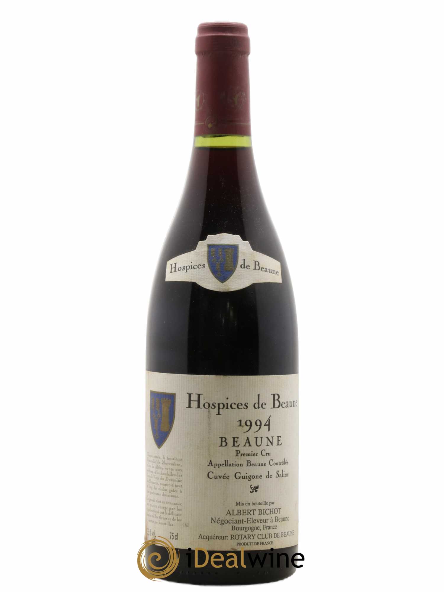Beaune 1er Cru Hospices de Beaune Cuvée Guigone de Salins Albert Bichot 1994 - Posten von 1 Flasche - 0